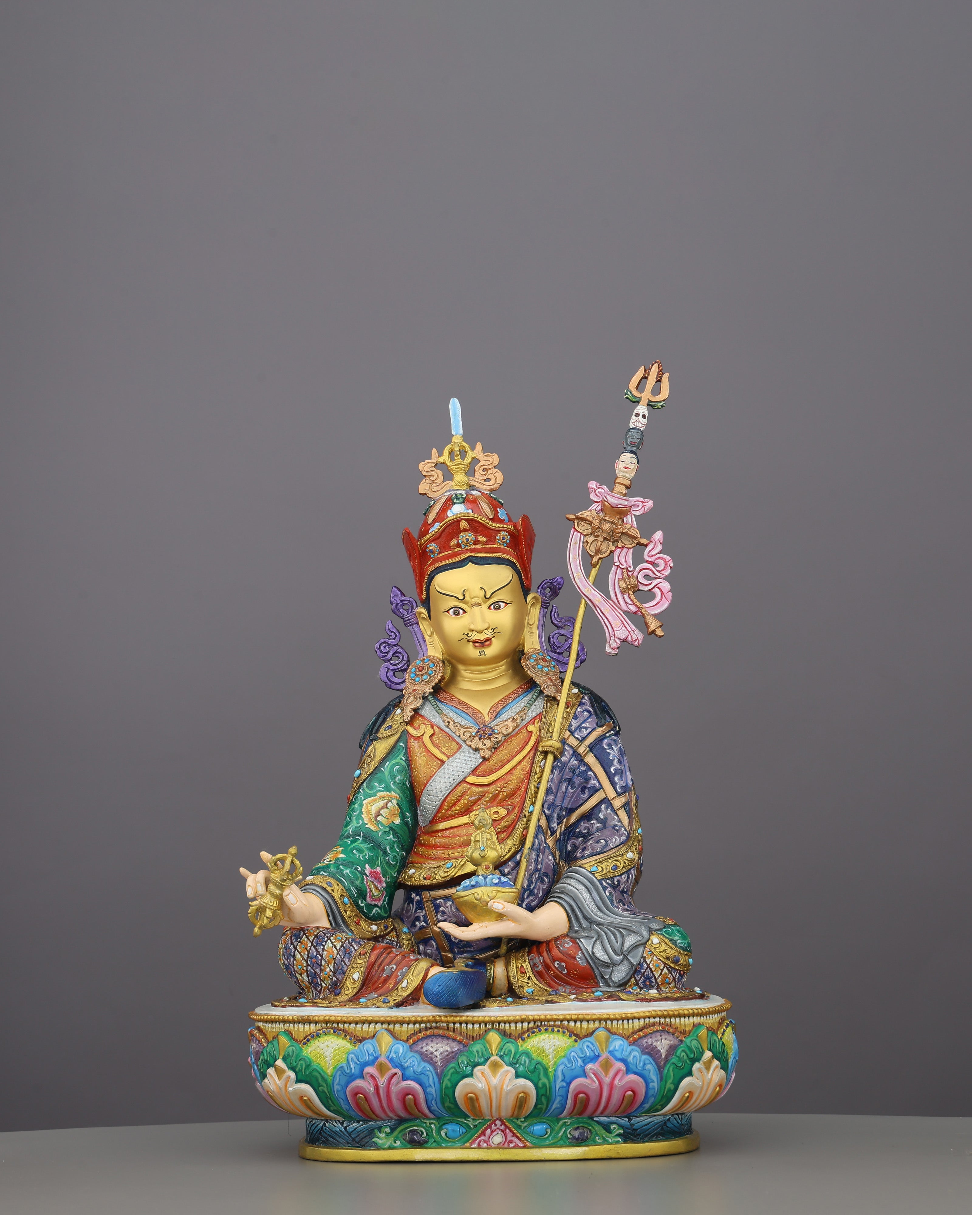Guru Rinpoche Statue | The Lotus-Born Master, Handcrafted in Nepal