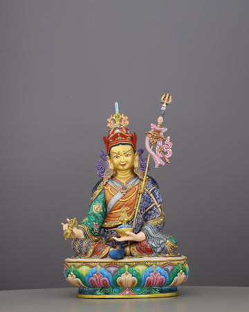 Guru Rinpoche Statue | The Lotus-Born Master, Handcrafted in Nepal