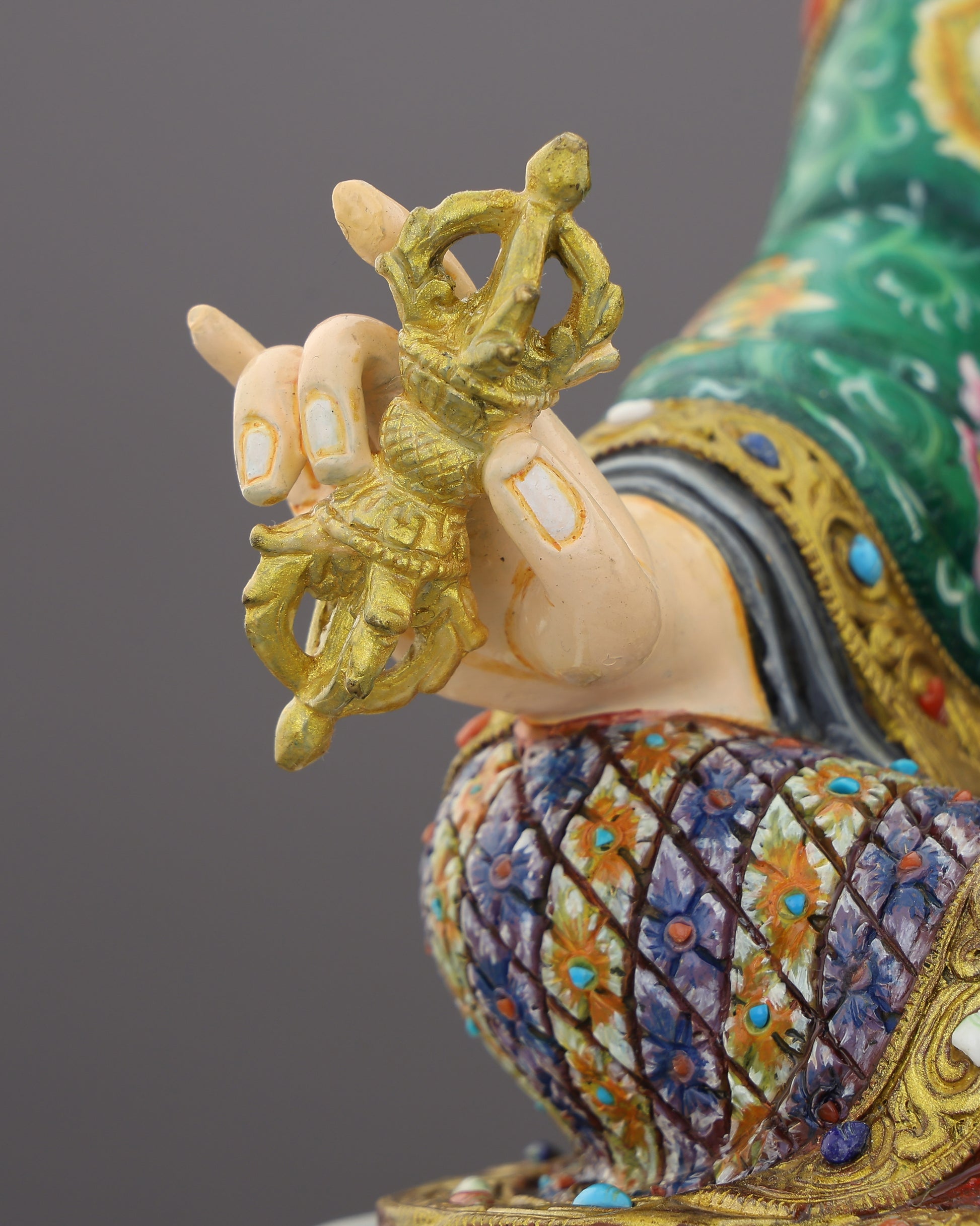 Guru Rinpoche Statue | The Lotus-Born Master, Handcrafted in Nepal - Authentic Handcrafted Statue