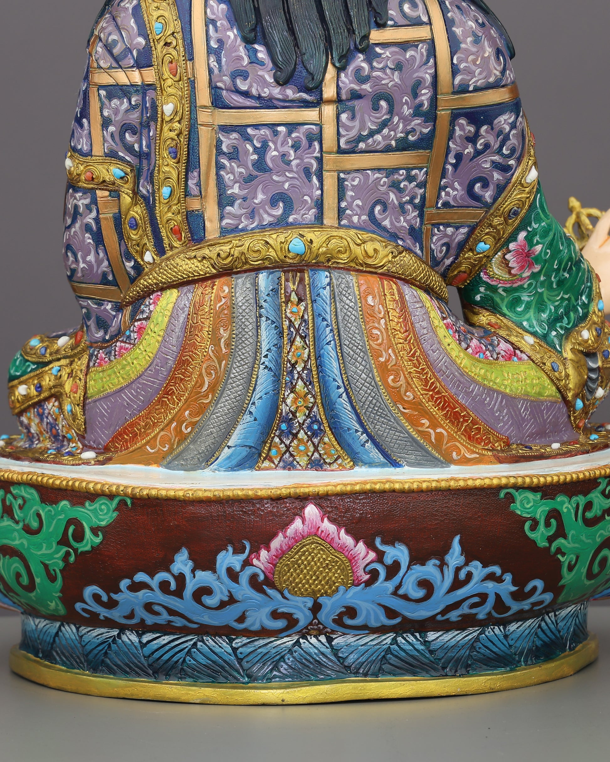 Guru Rinpoche Statue | The Lotus-Born Master, Handcrafted in Nepal - Authentic Handcrafted Statue