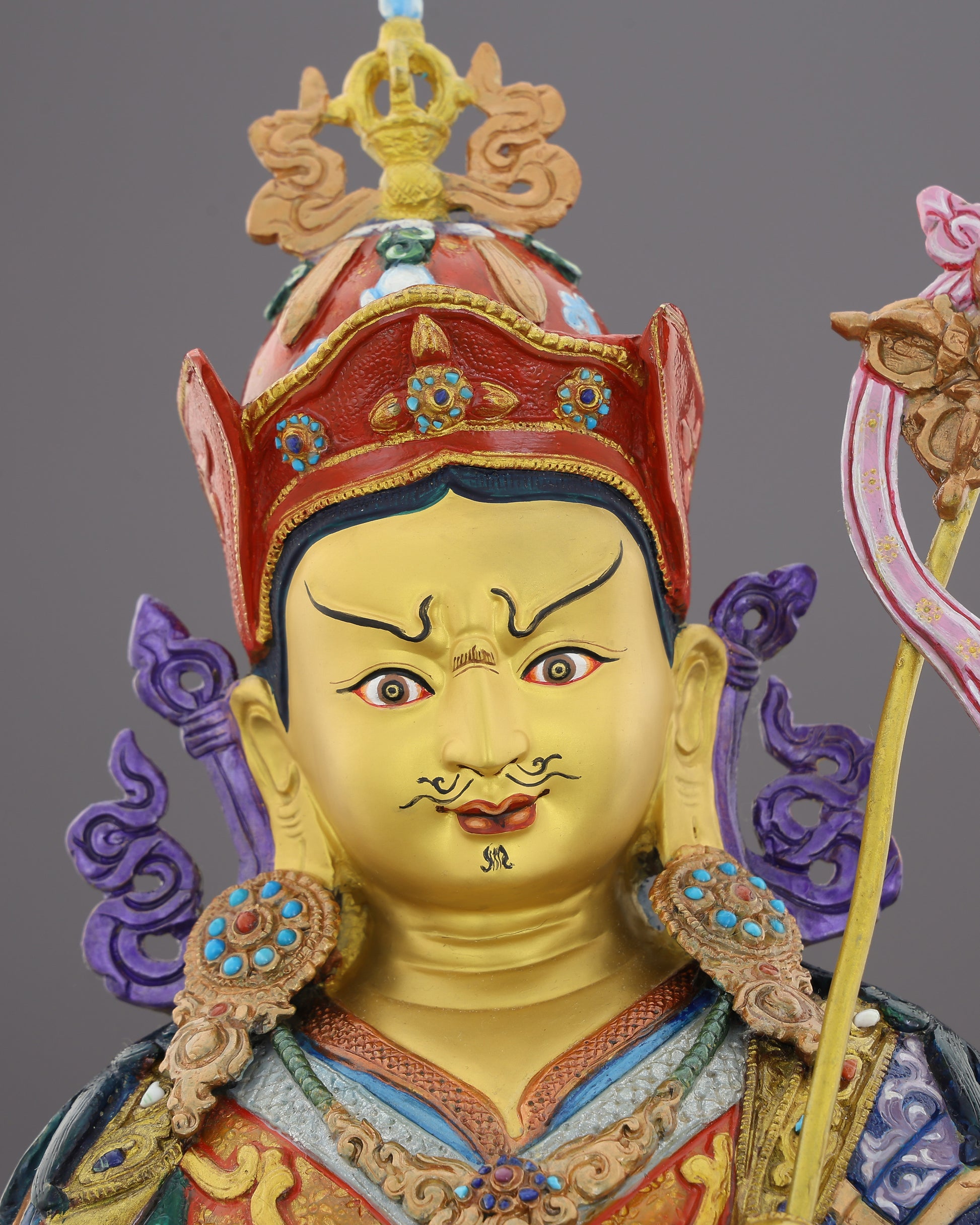 Guru Rinpoche Statue | The Lotus-Born Master, Handcrafted in Nepal - Authentic Handcrafted Statue