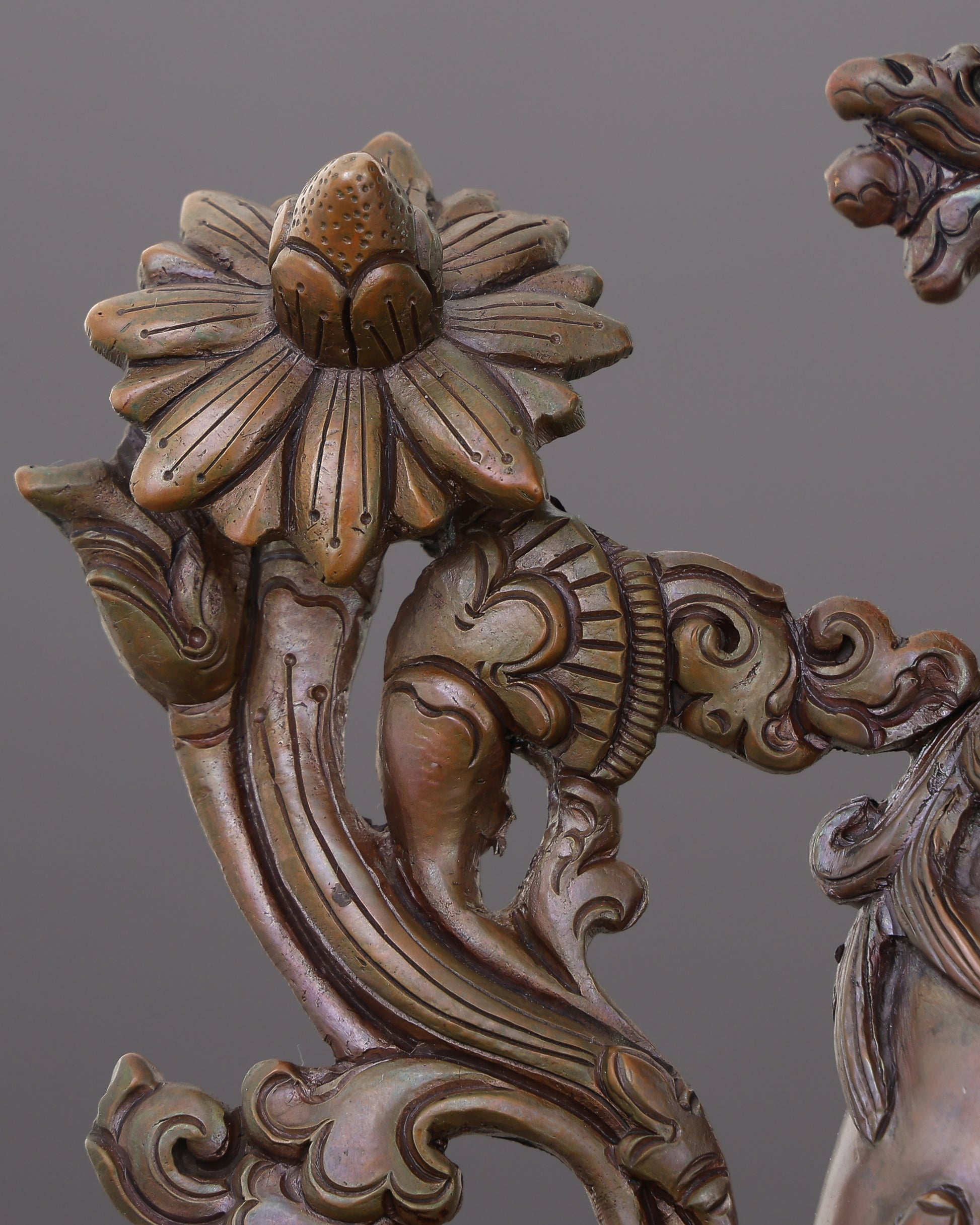 Oxidized Green Tara Statue | Handcrafted in Nepal - Authentic Handcrafted Statue