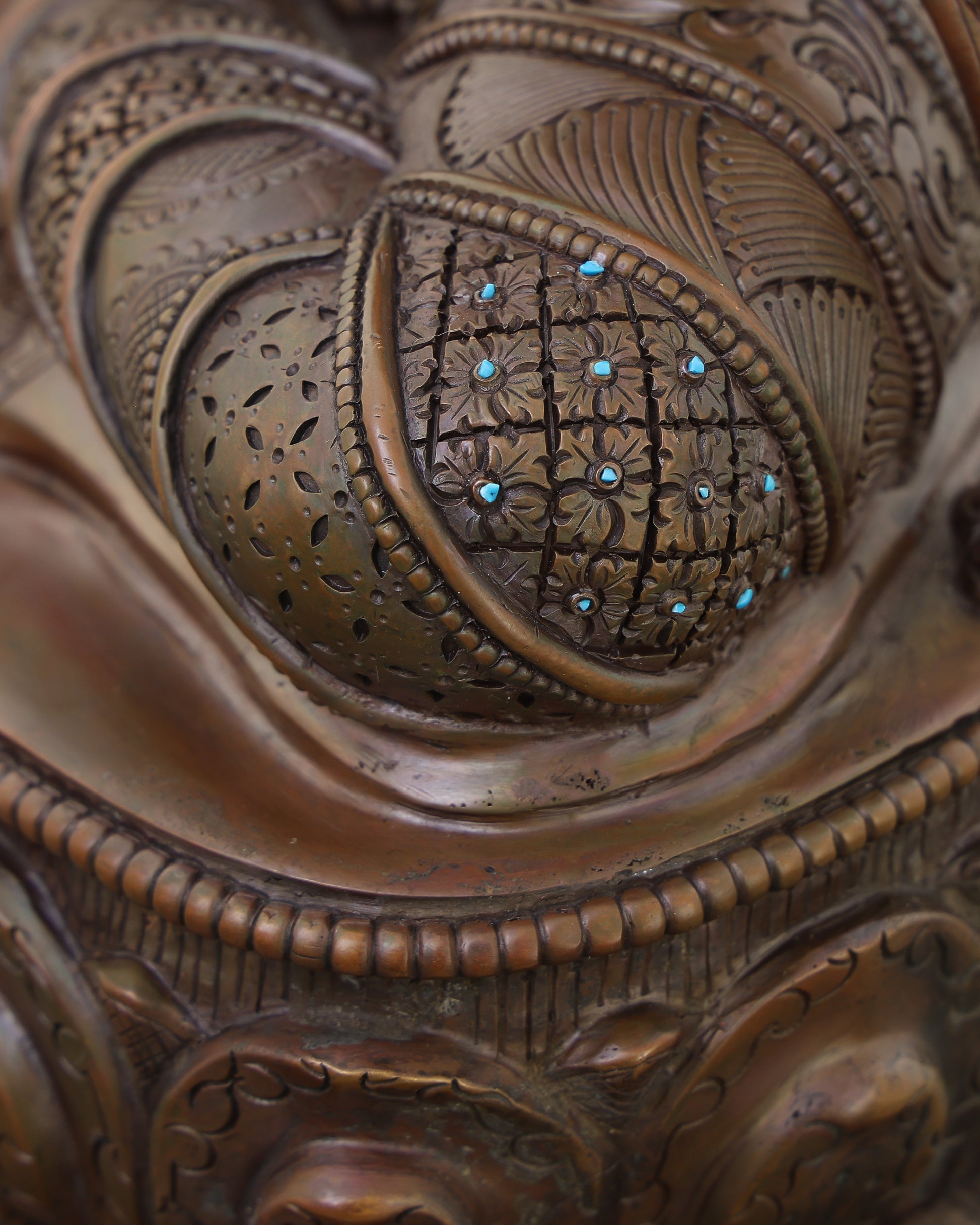 Oxidized Green Tara Statue | Handcrafted in Nepal - Authentic Handcrafted Statue