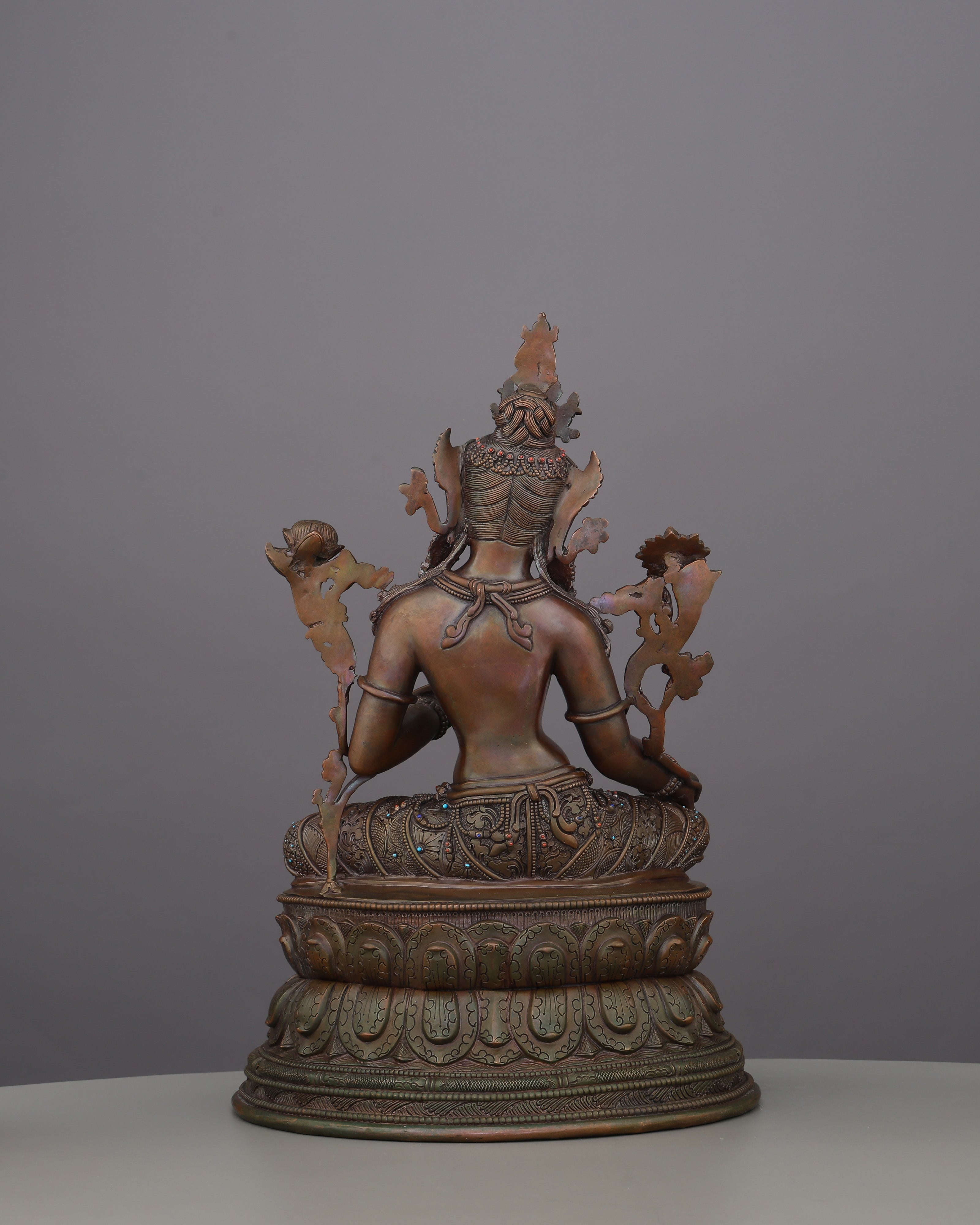 Oxidized Green Tara Statue | Handcrafted in Nepal
