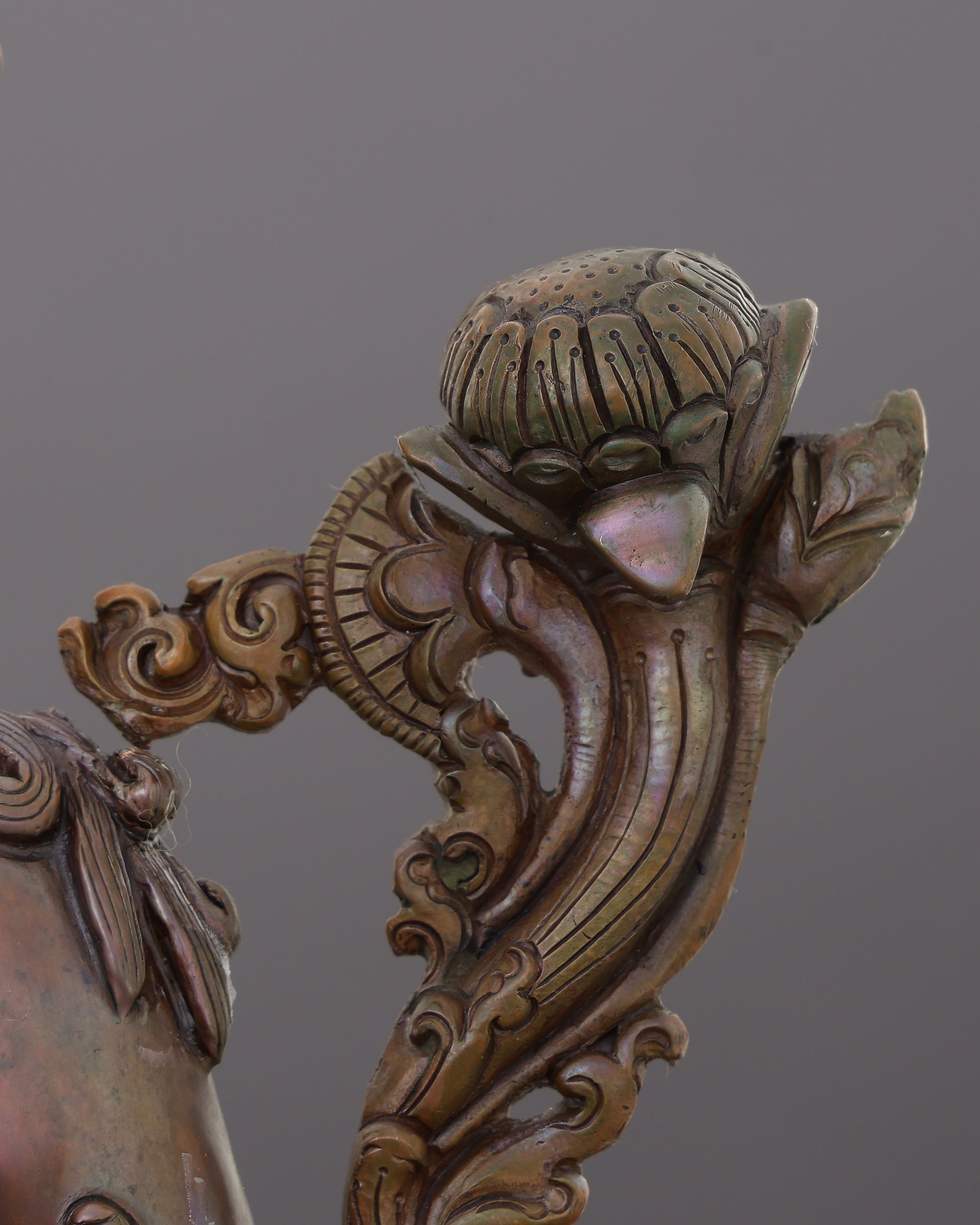 Oxidized Green Tara Statue | Handcrafted in Nepal - Authentic Handcrafted Statue