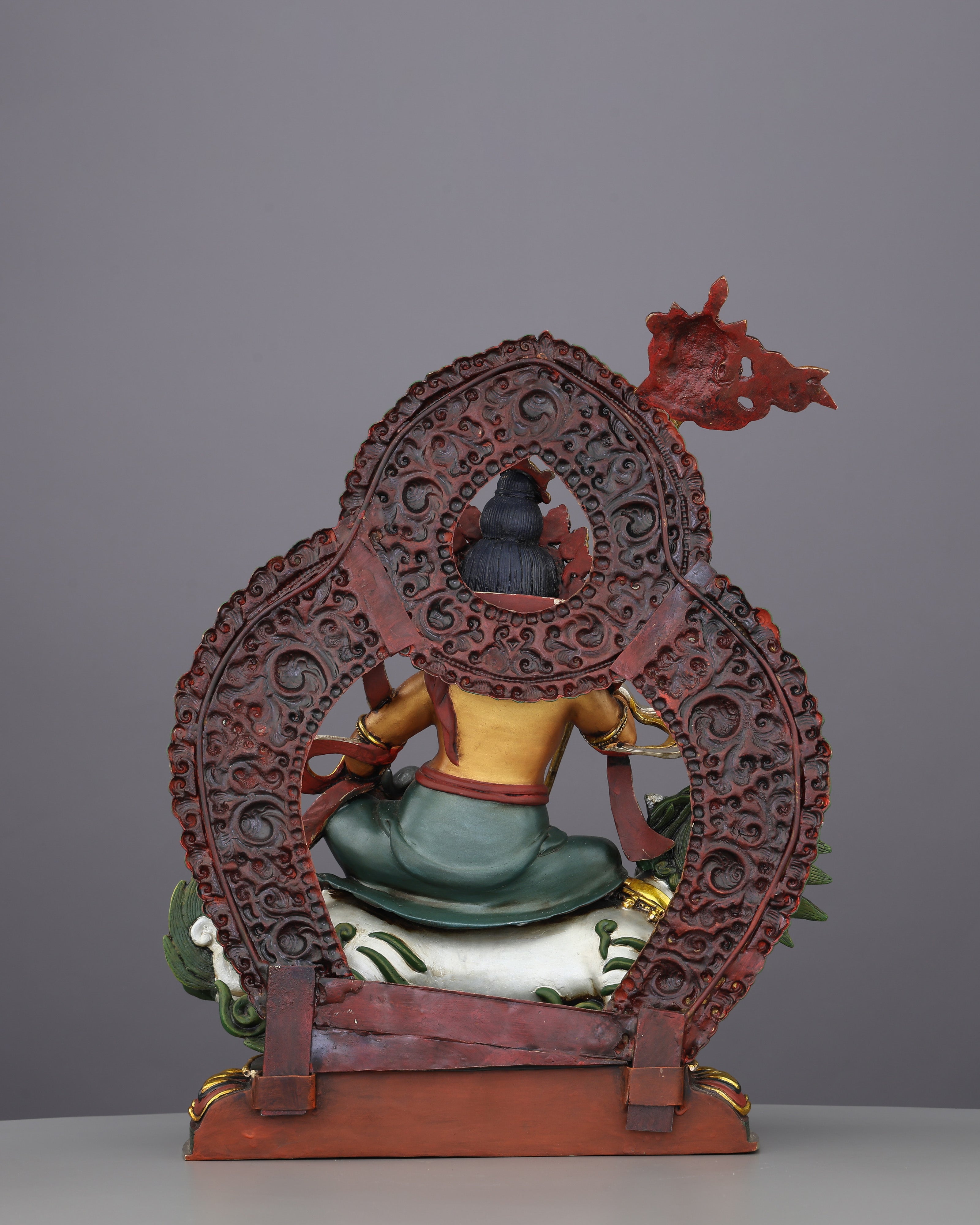 Lion Dzambhala Statue | The Roaring God of Wealth Who Conquers Poverty, Handcrafted in Nepal