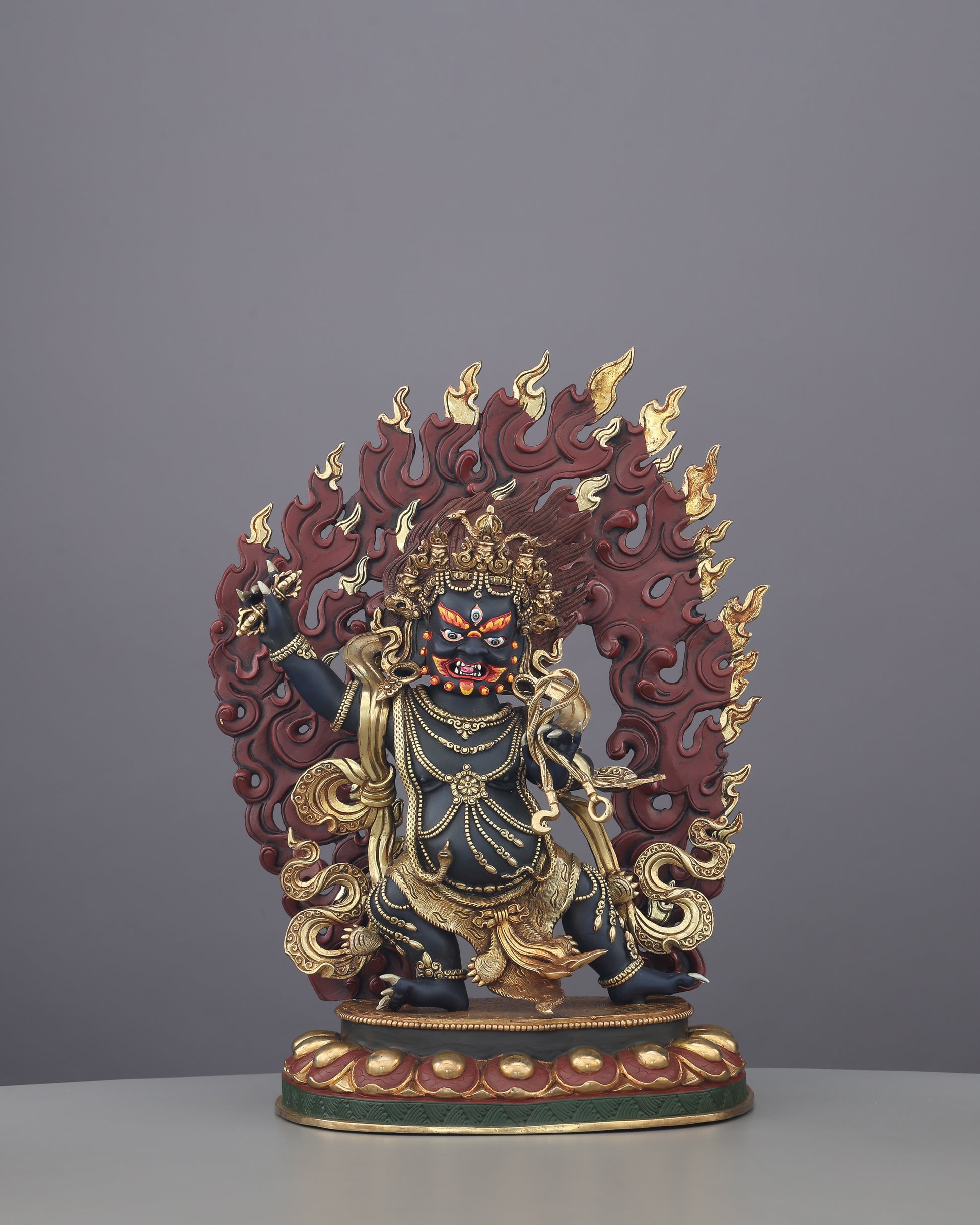 Vajrapani Statue | The Thunder-Wielding Guardian of Enlightened Power, Handcrafted in Nepal - Authentic Handcrafted Statue