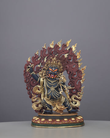 Vajrapani Statue | The Thunder-Wielding Guardian of Enlightened Power, Handcrafted in Nepal