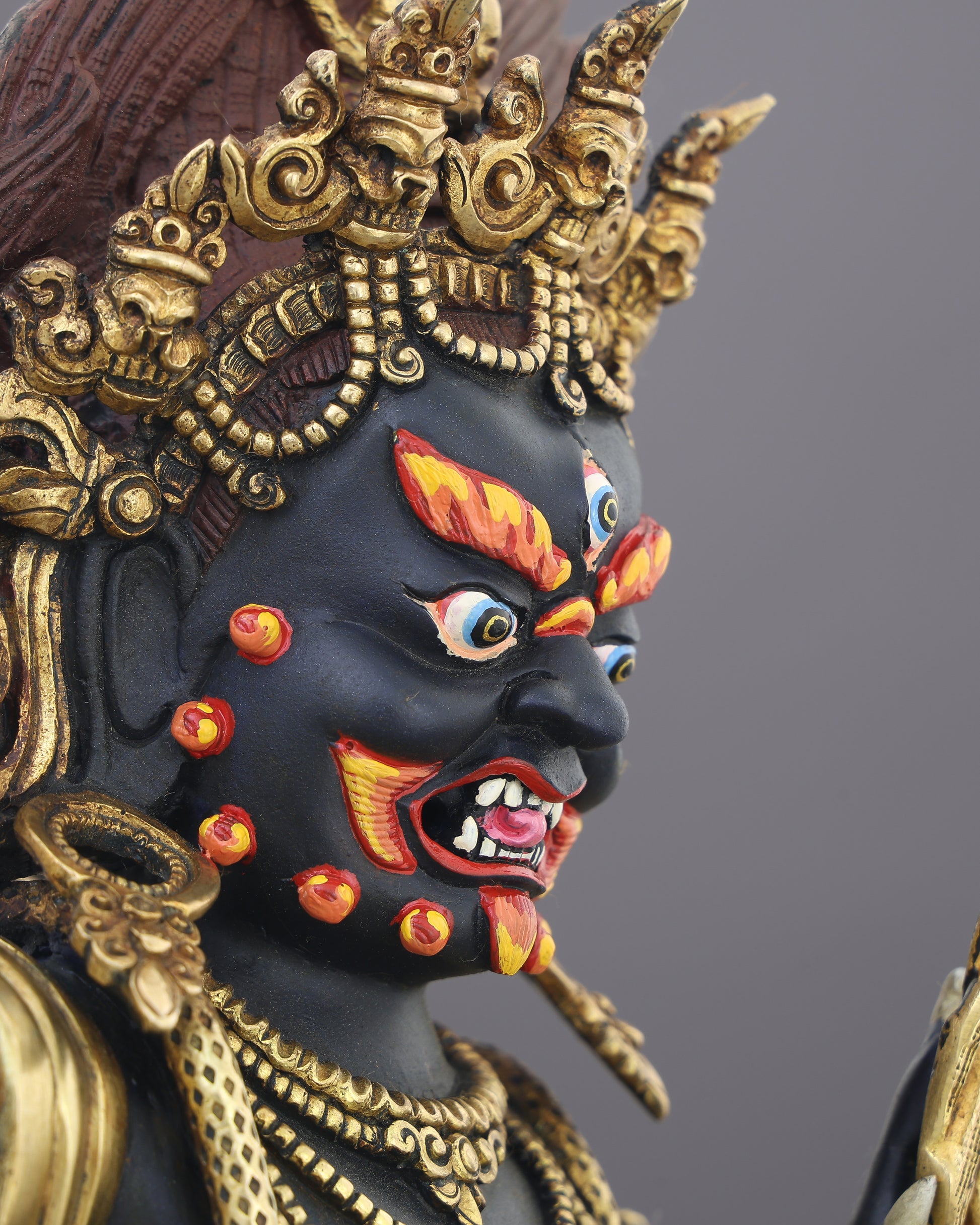 Vajrapani Statue | The Thunder-Wielding Guardian of Enlightened Power, Handcrafted in Nepal - Authentic Handcrafted Statue