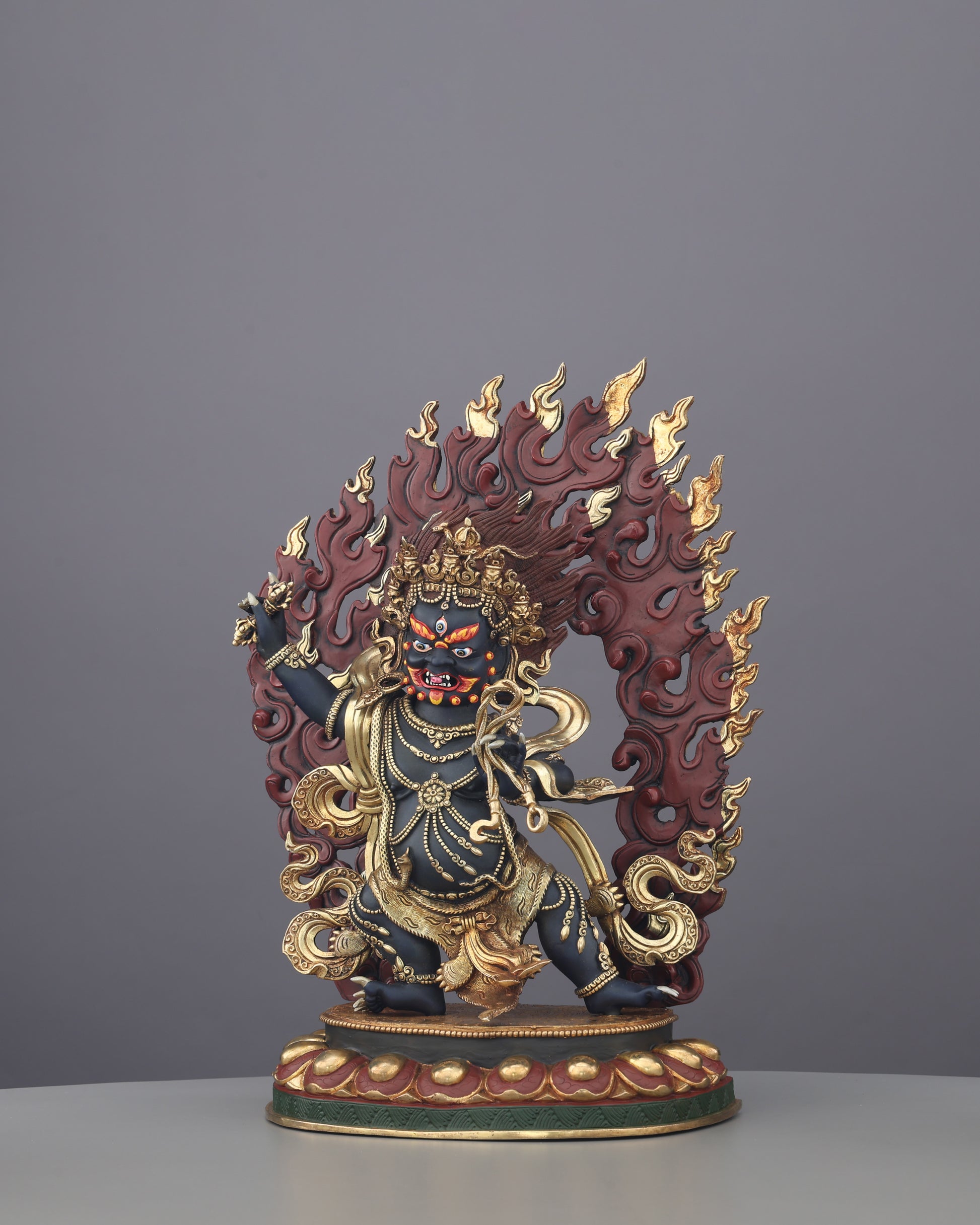 Vajrapani Statue | The Thunder-Wielding Guardian of Enlightened Power, Handcrafted in Nepal - Authentic Handcrafted Statue