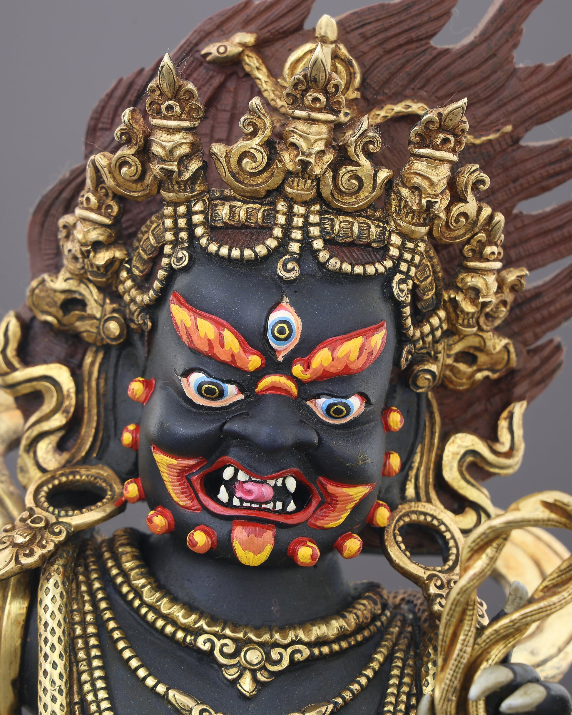 Vajrapani Statue | The Thunder-Wielding Guardian of Enlightened Power, Handcrafted in Nepal - Authentic Handcrafted Statue