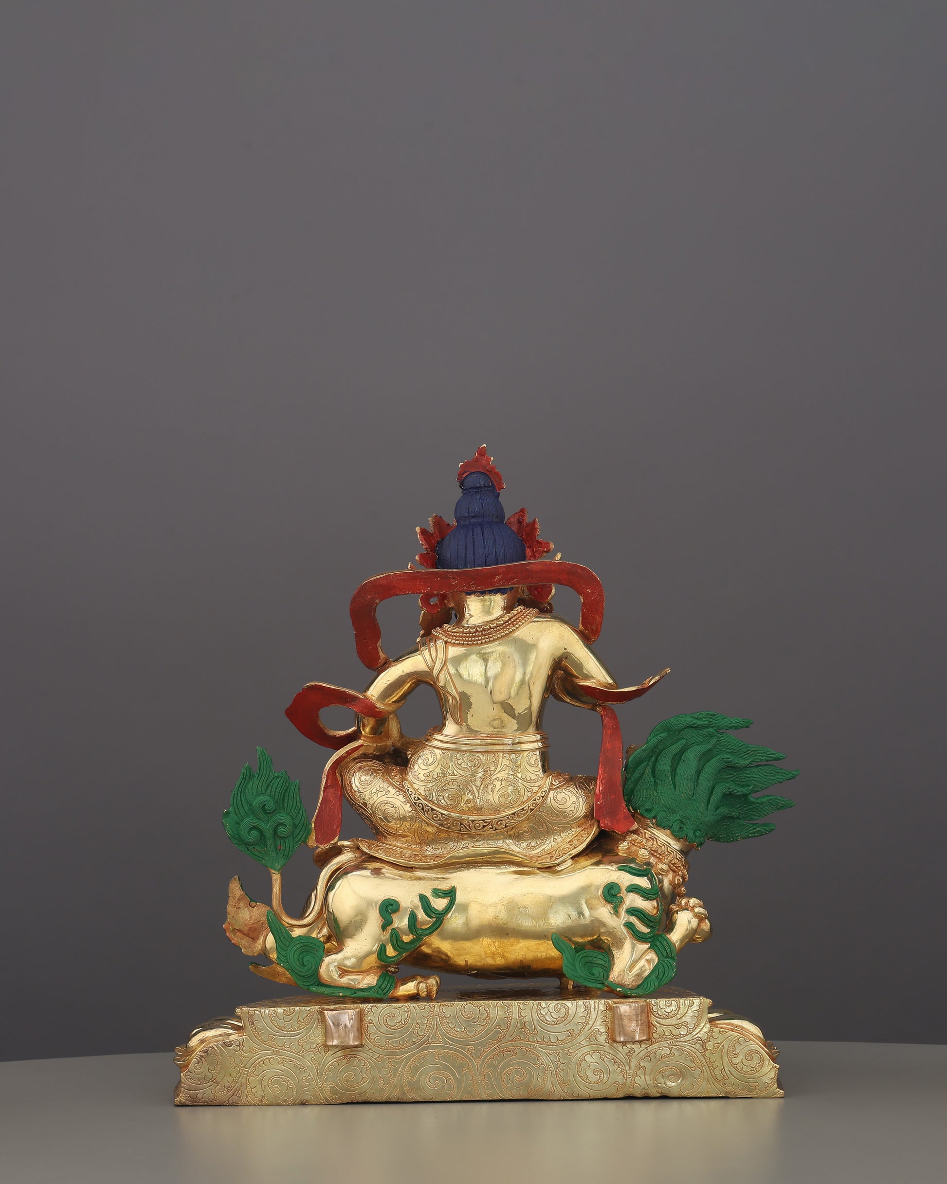 Lion Dzambhala Statue | Handcrafted in Nepal - Authentic Handcrafted Statue