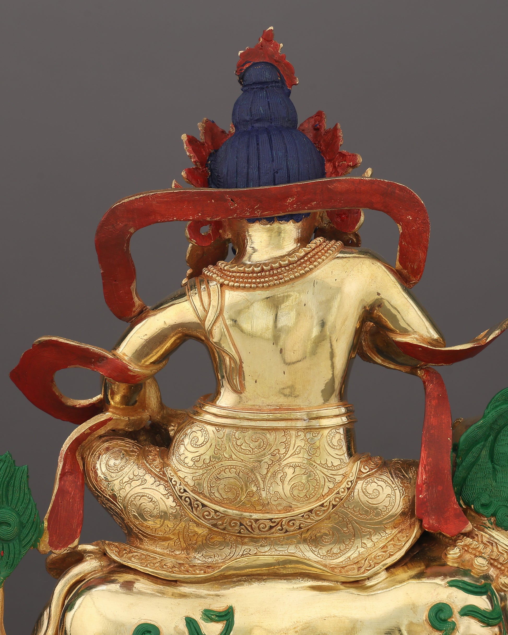 Lion Dzambhala Statue | Handcrafted in Nepal - Authentic Handcrafted Statue