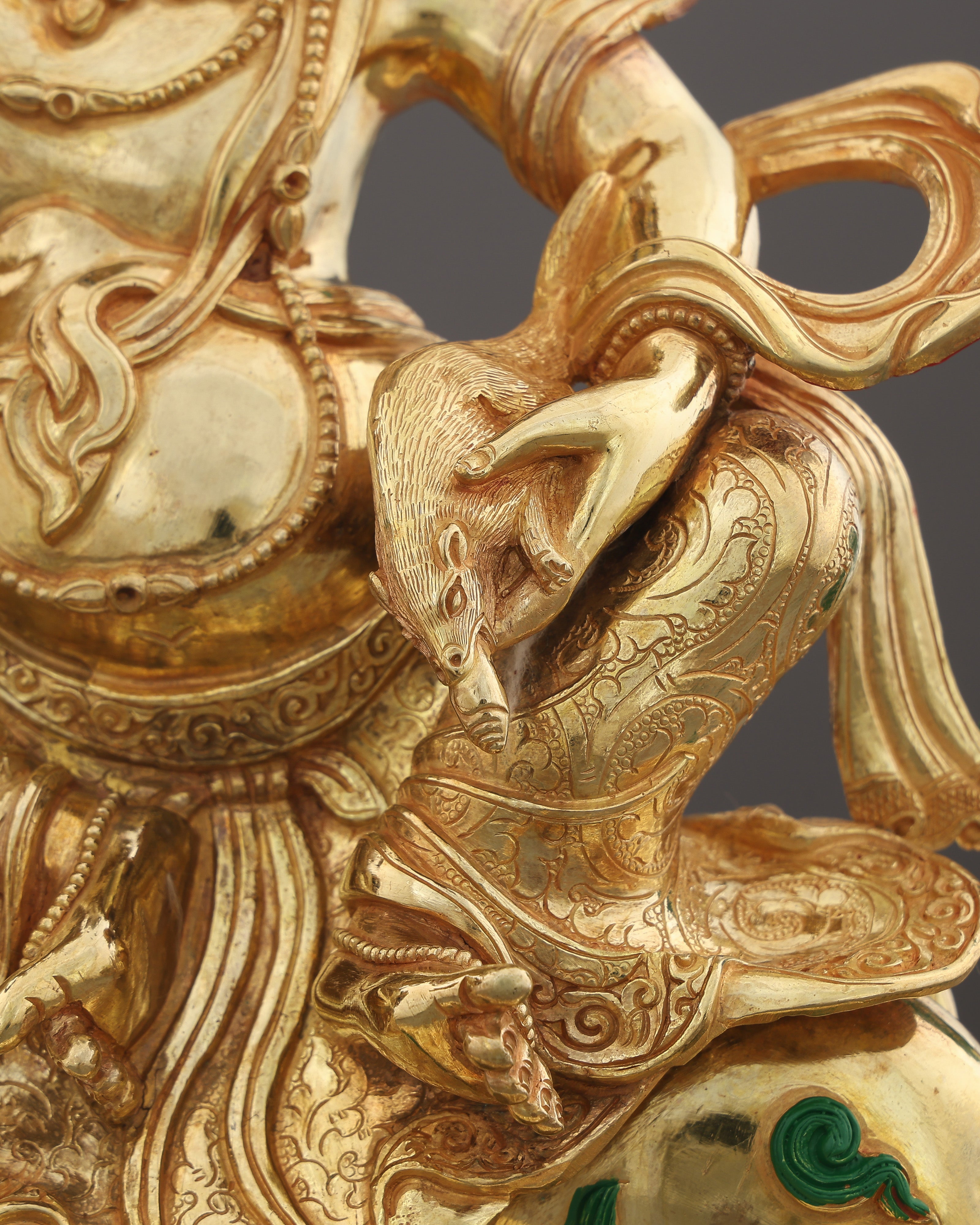 Lion Dzambhala Statue | Handcrafted in Nepal