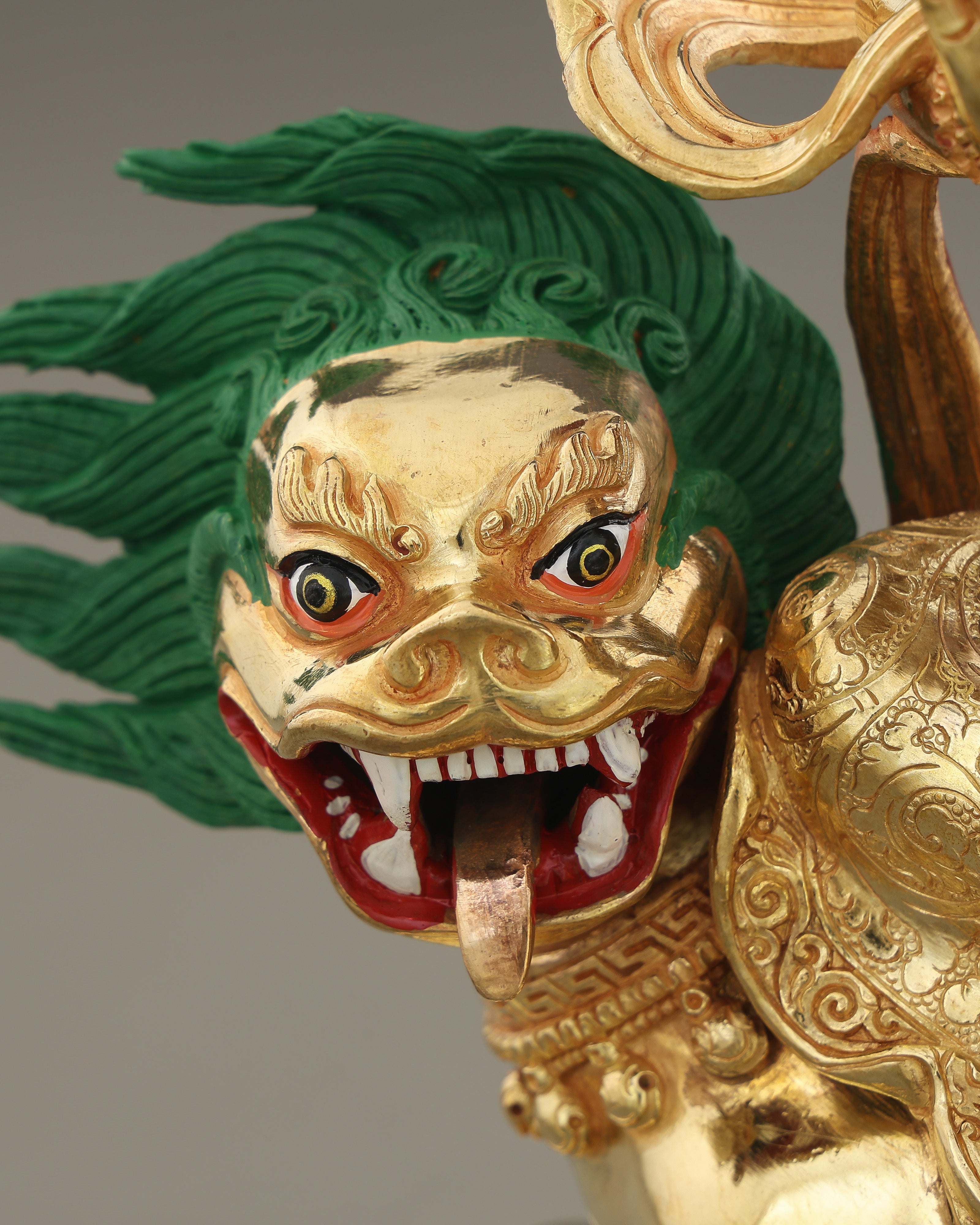 Lion Dzambhala Statue | Handcrafted in Nepal