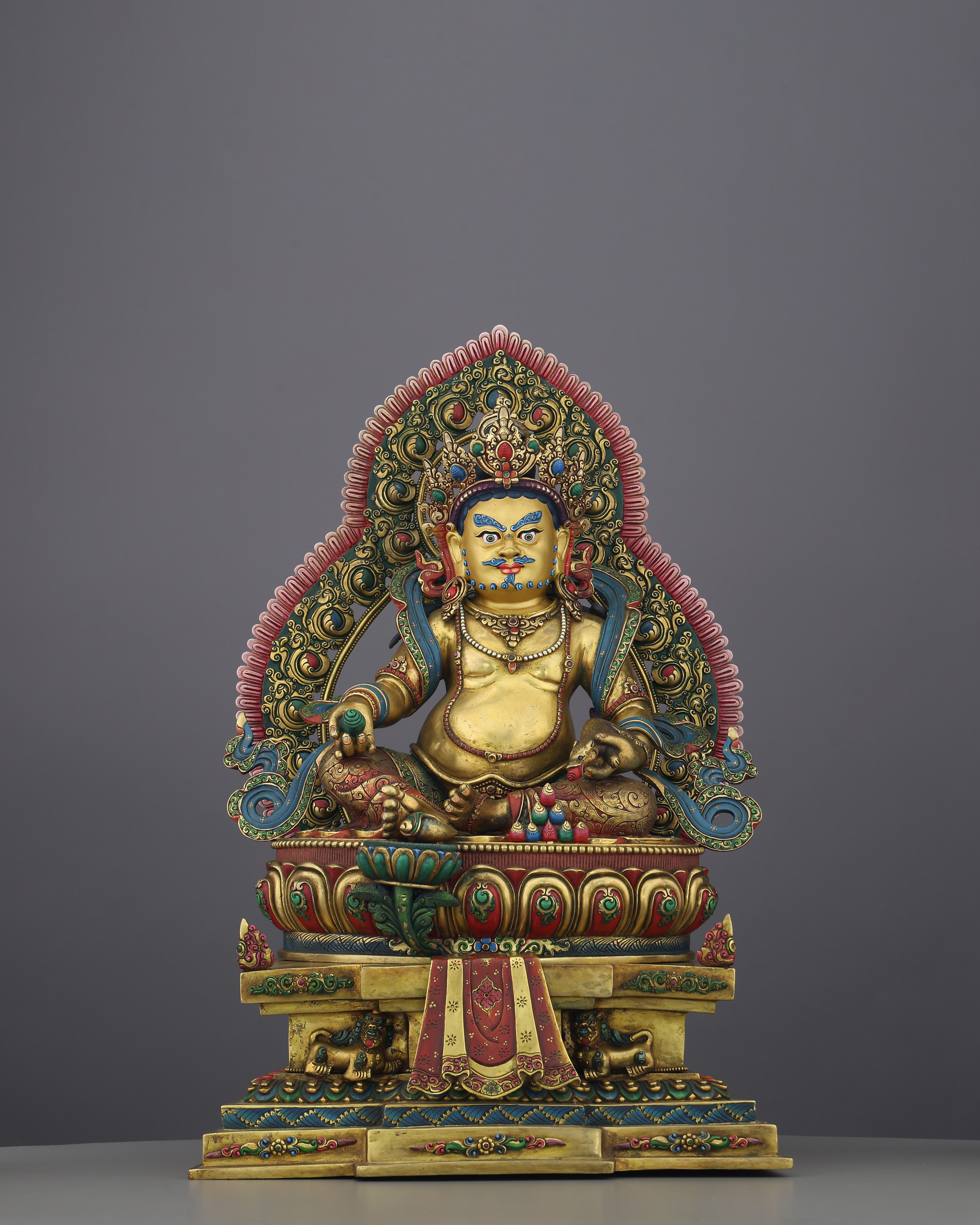 Golden Dzambhala on Singhasan | The Deity Who Turns Devotion Into Abundance