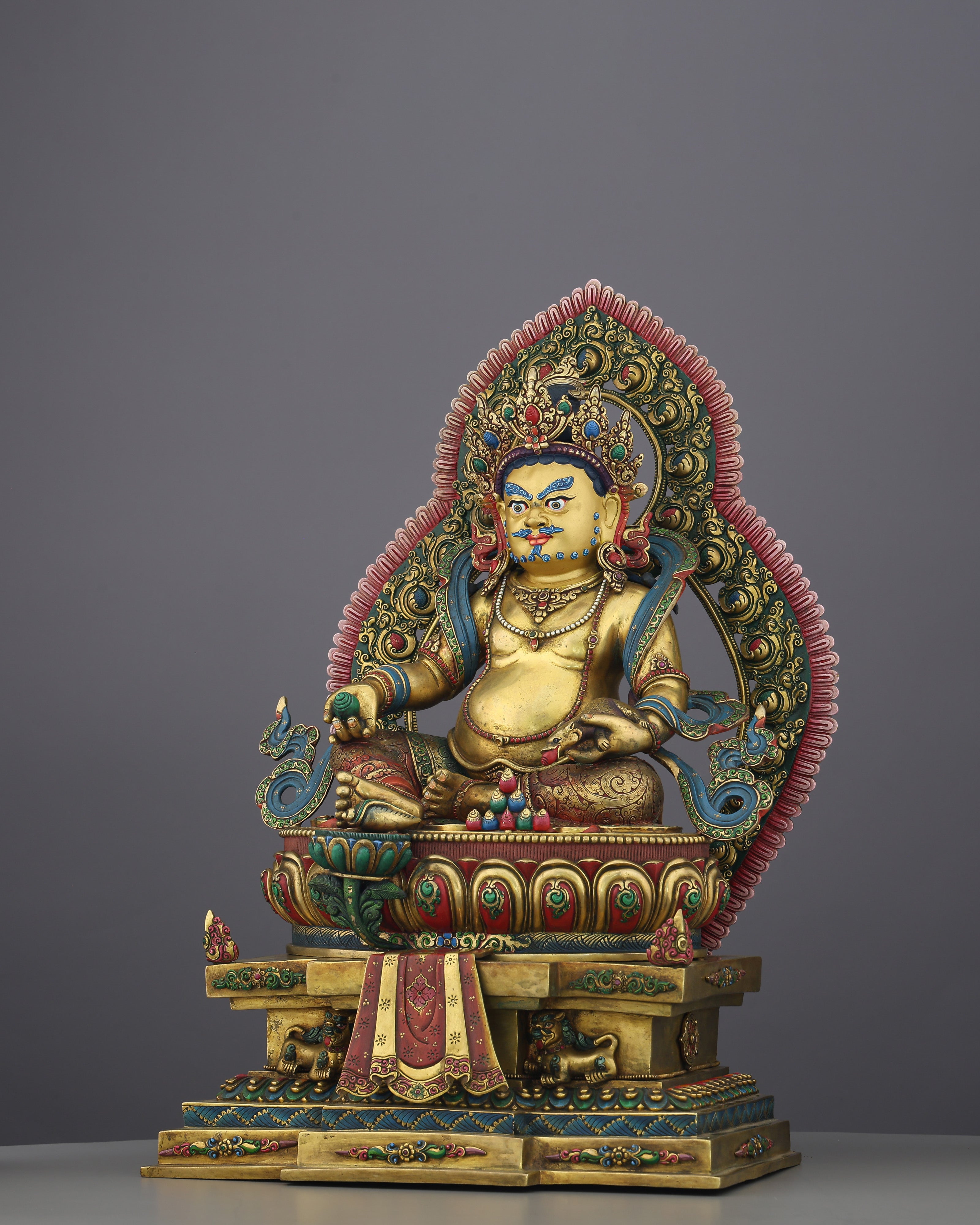 Golden Dzambhala on Singhasan | The Deity Who Turns Devotion Into Abundance