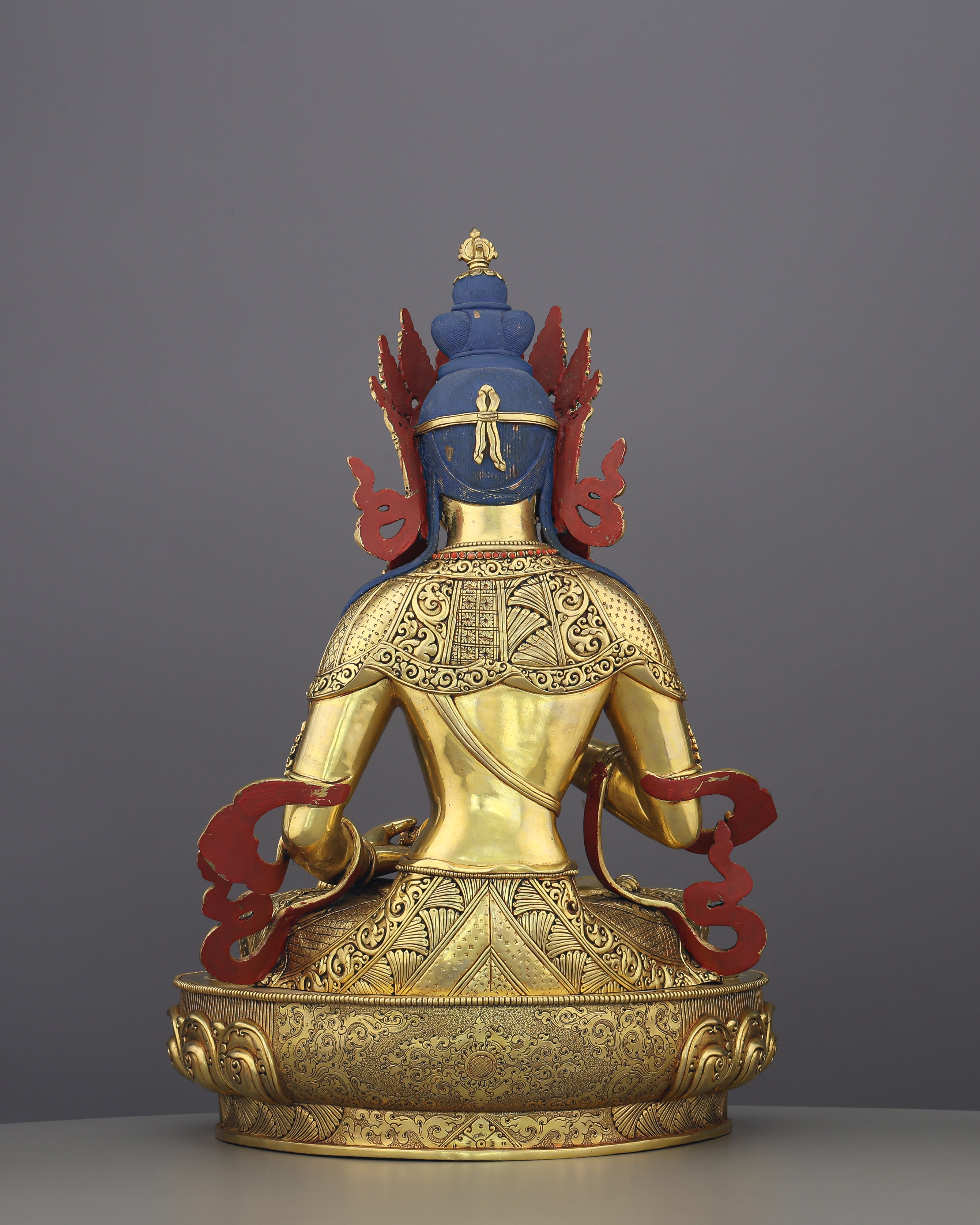 Vajrasattva Statue | The Golden Purifier of Karma, Handcrafted in Nepal