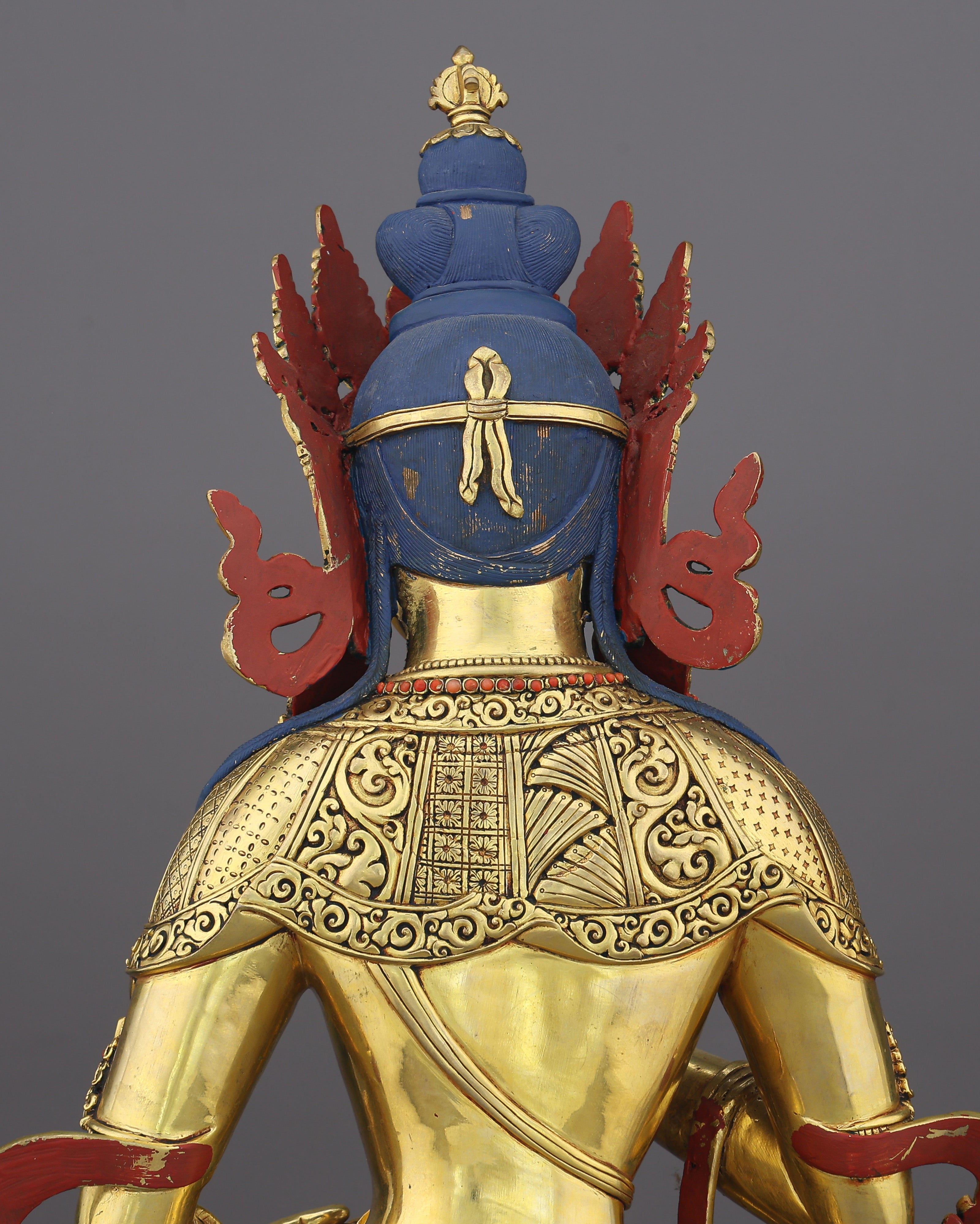 Vajrasattva Statue | The Golden Purifier of Karma, Handcrafted in Nepal