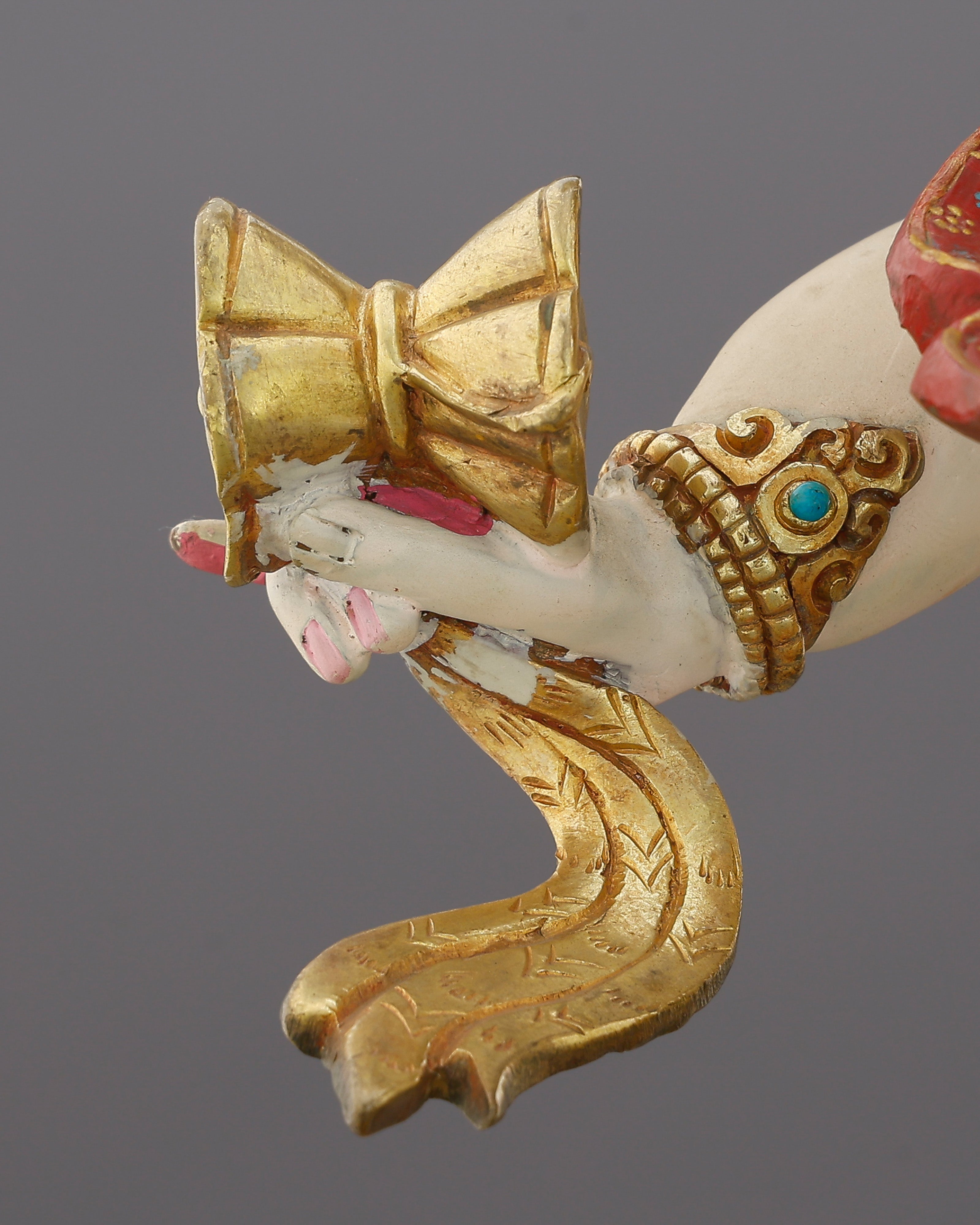 Wrathful and White | The Six-Armed Mahakala Statue That Guards Your Path with Fierce Compassion