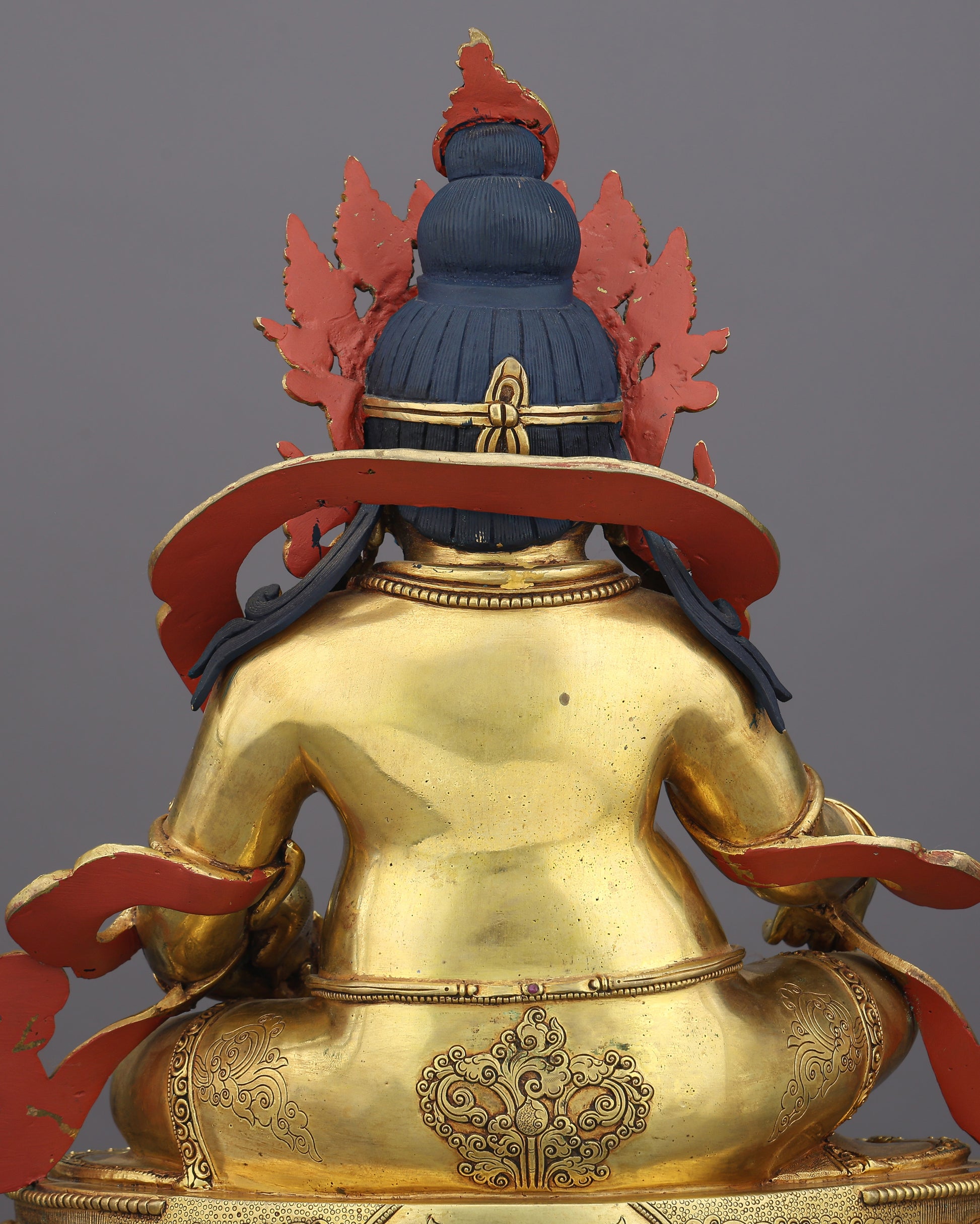 Sovereign of Abundance | Golden Dzambhala Statue That Channels Wealth, Power, and Divine Grace - Authentic Handcrafted Statue