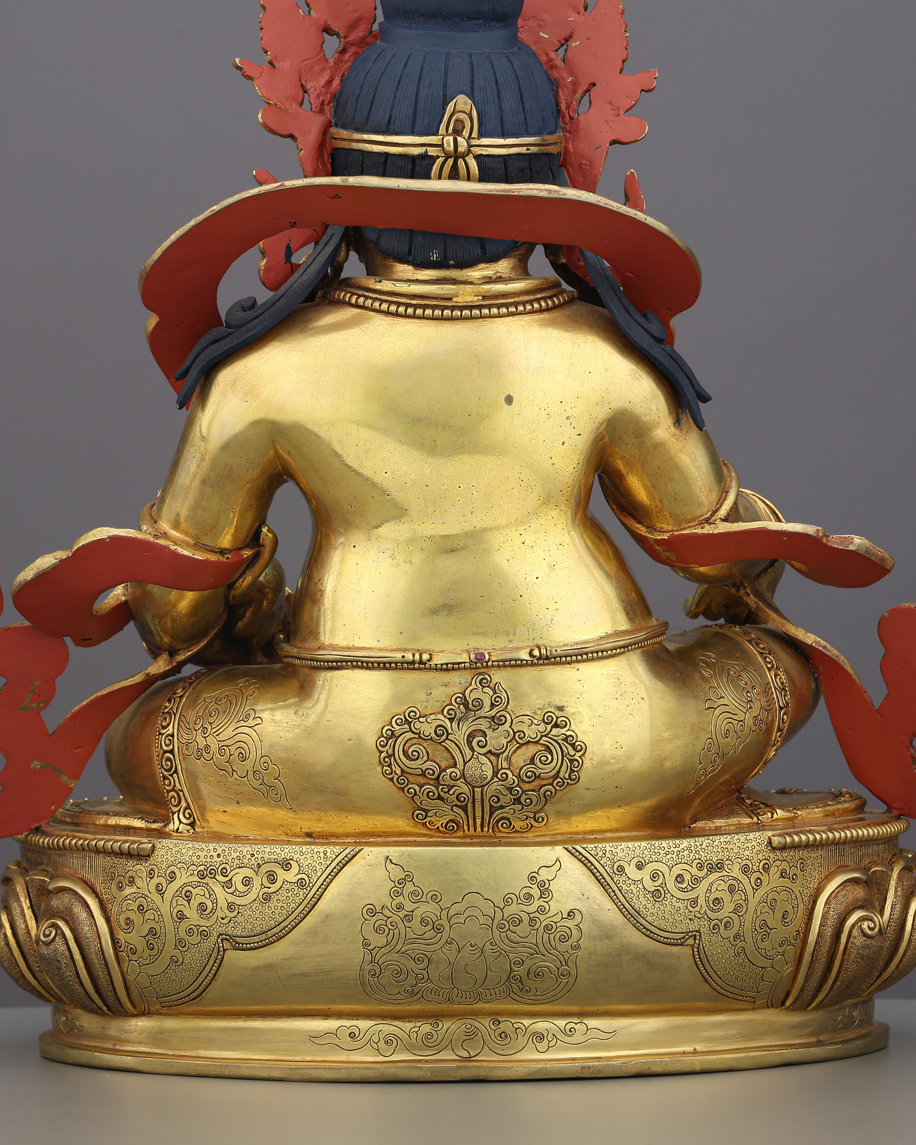Sovereign of Abundance | Golden Dzambhala Statue That Channels Wealth, Power, and Divine Grace