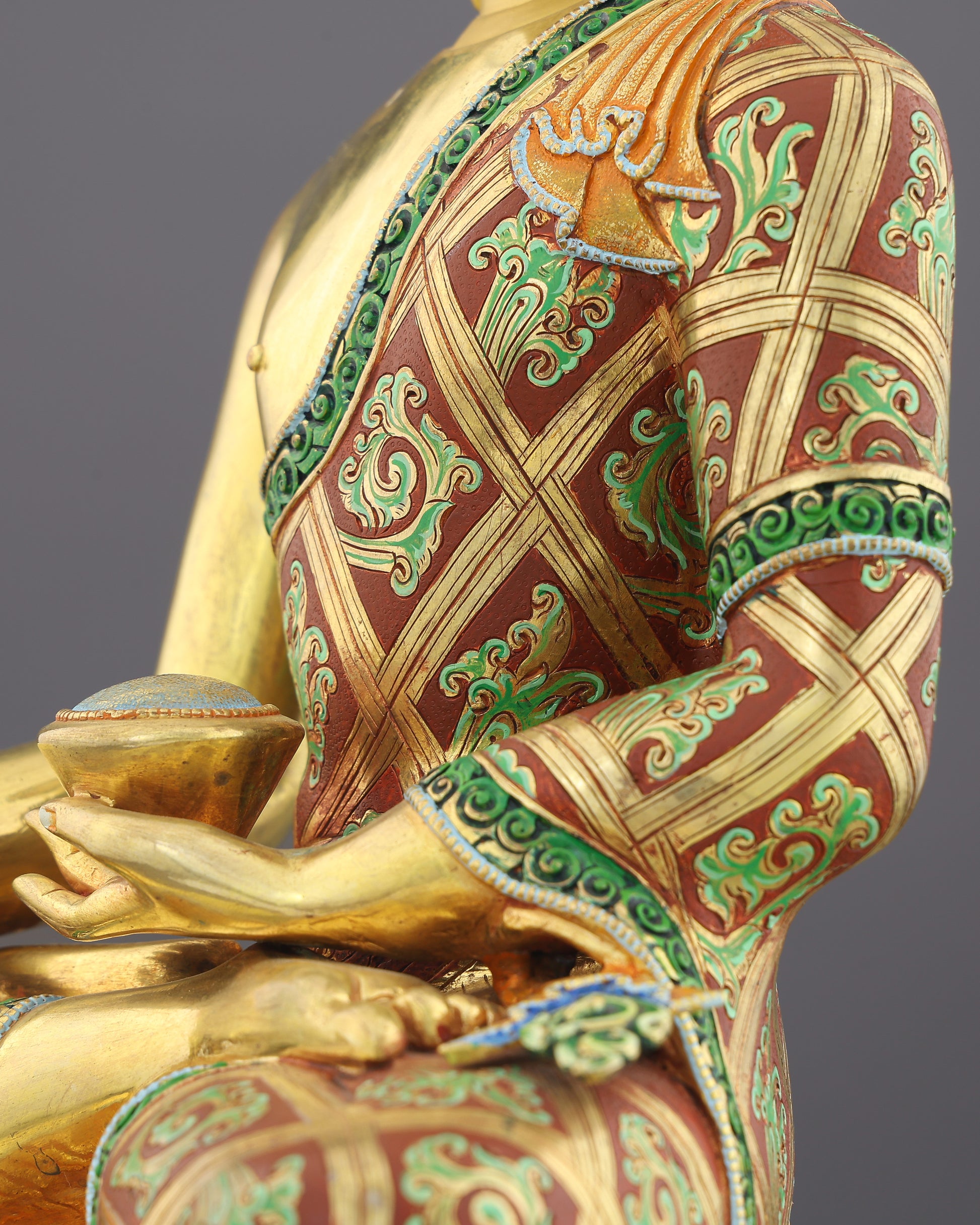 Awakened in Gold | Sakyamuni Buddha Statue That Brings the Buddha's Presence Into Your Space - Authentic Handcrafted Statue