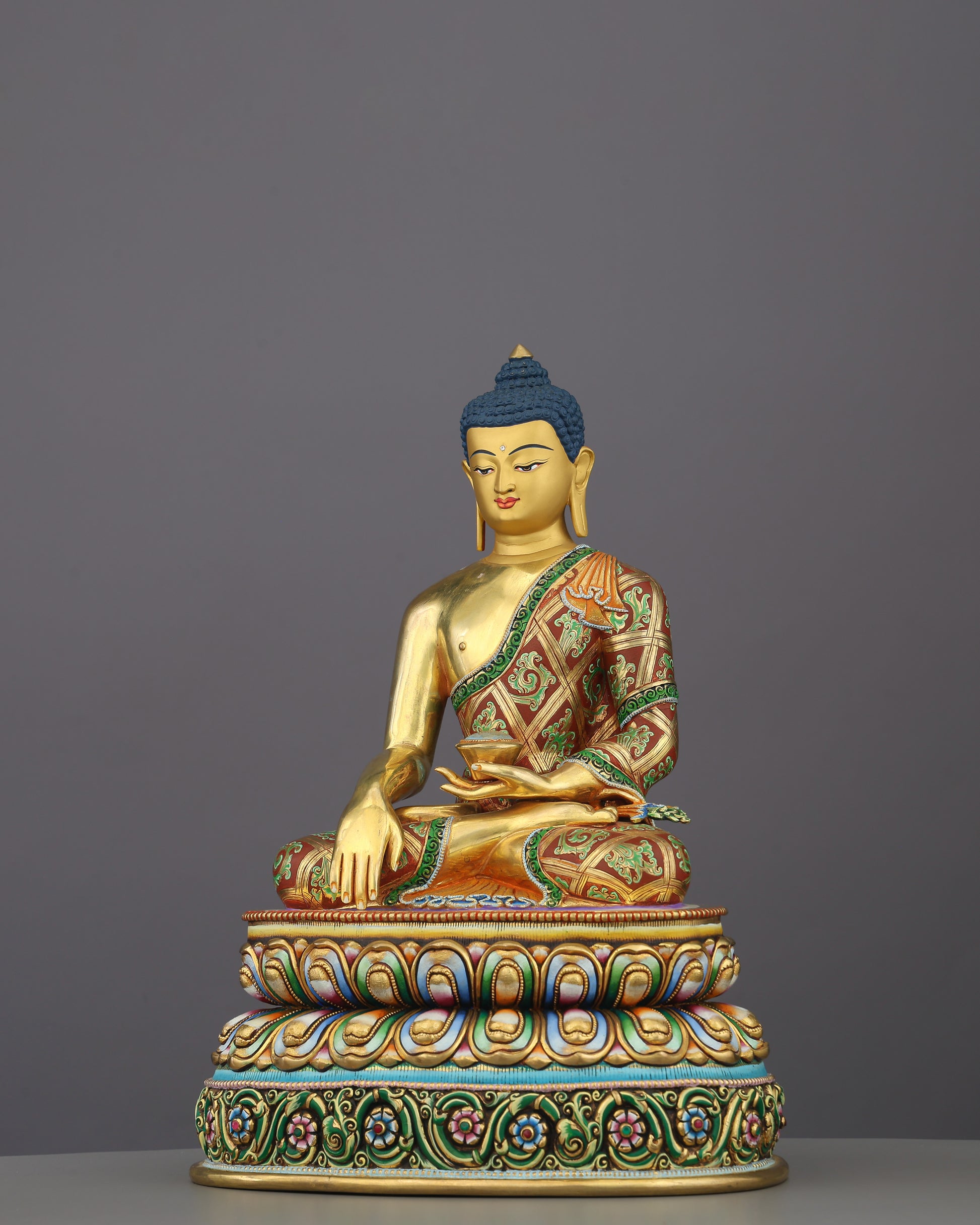 Awakened in Gold | Sakyamuni Buddha Statue That Brings the Buddha's Presence Into Your Space - Authentic Handcrafted Statue
