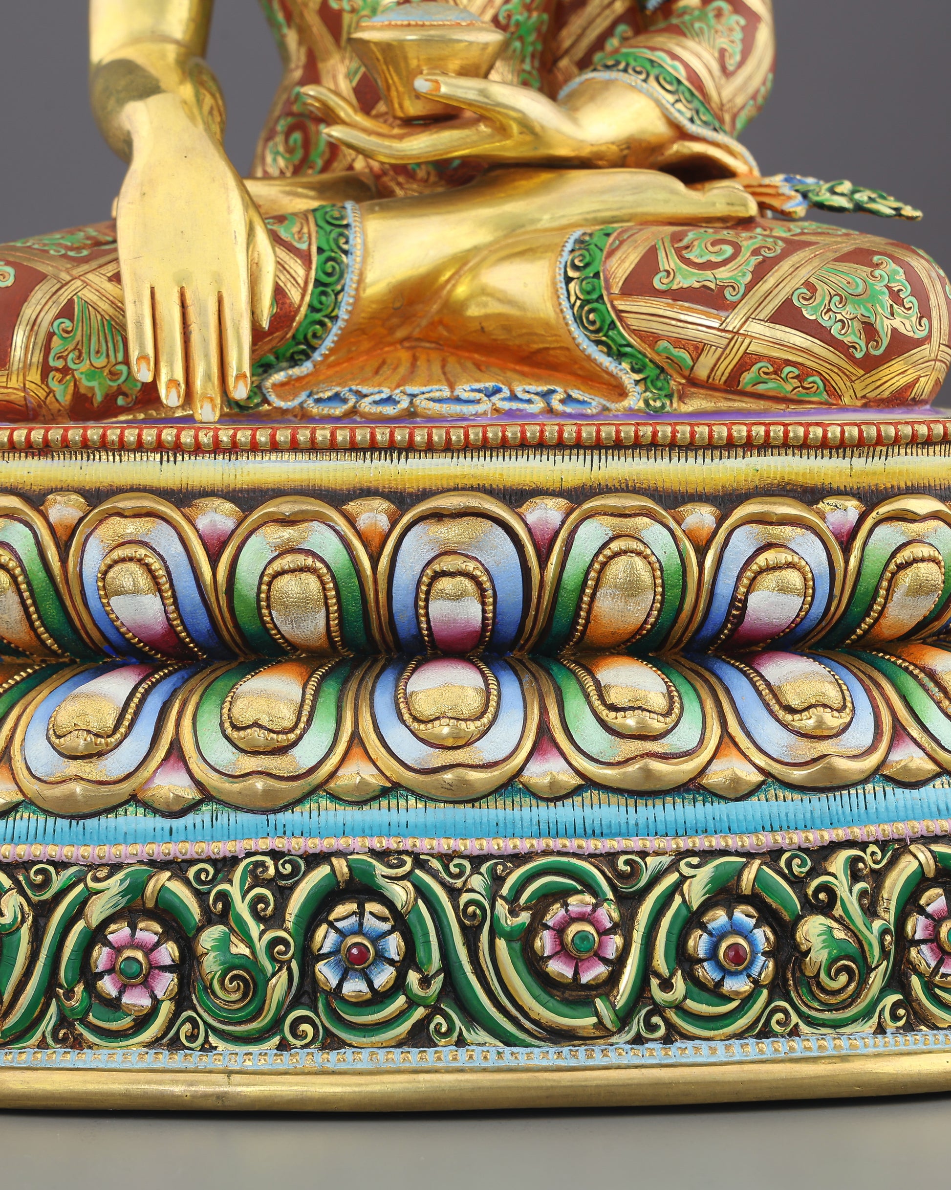 Awakened in Gold | Sakyamuni Buddha Statue That Brings the Buddha's Presence Into Your Space - Authentic Handcrafted Statue