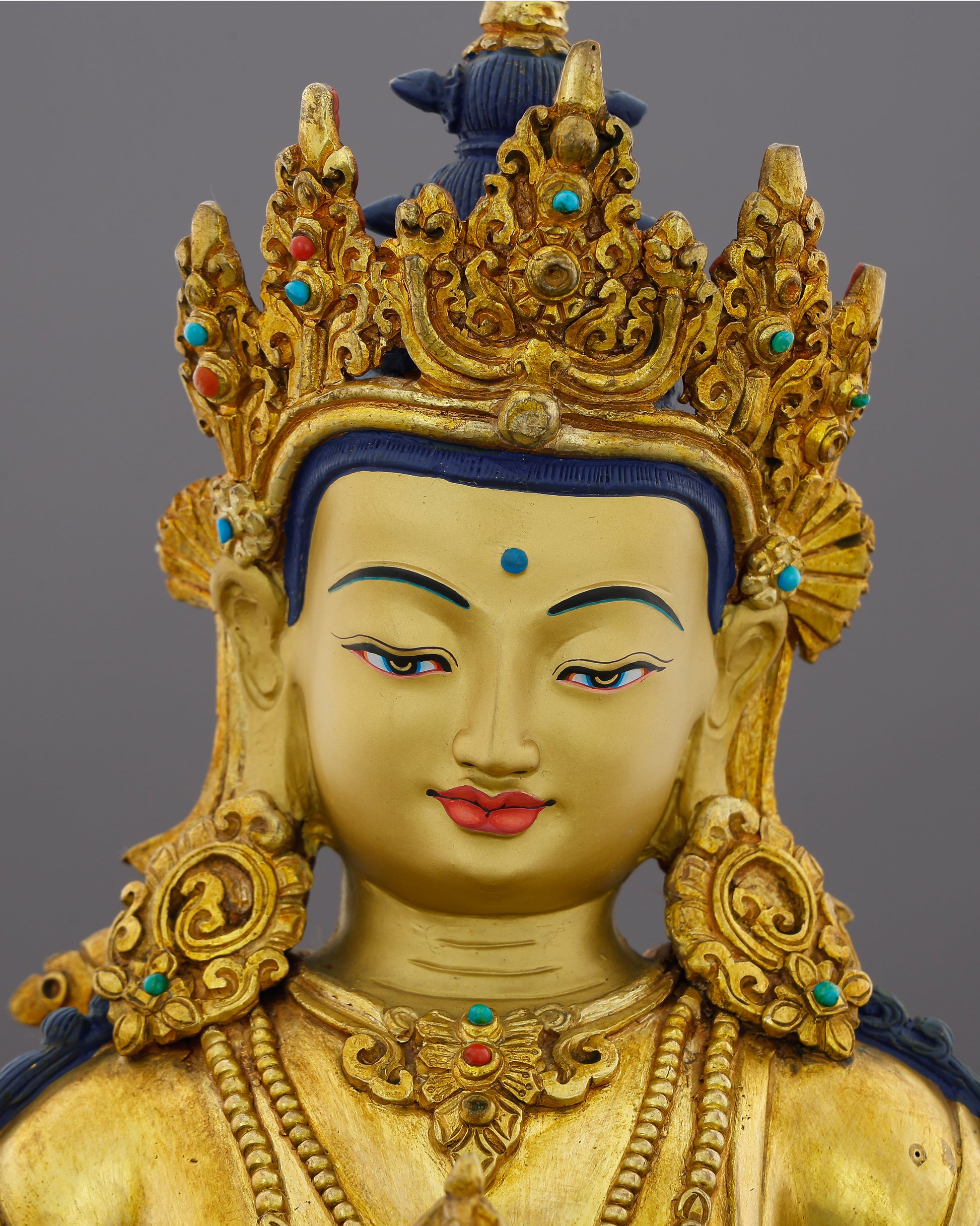 Pure as Lightning, Bright as Gold | Vajrasattva Statue That Purifies and Transforms Every Space It Graces - Authentic Handcrafted Statue