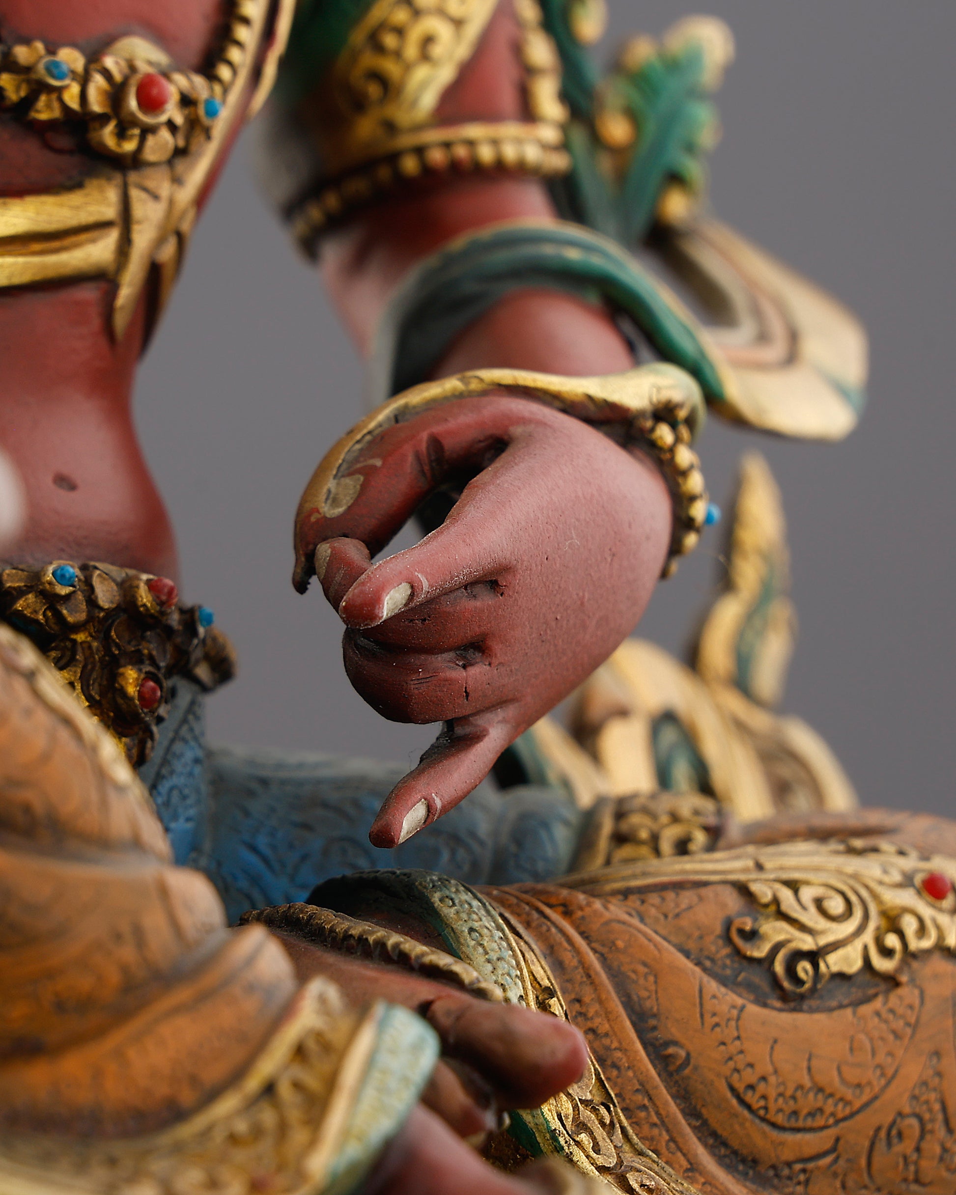 The Lion's Roar of Compassion | Simhanada Lokeshvara Statue That Heals, Protects, and Illuminates - Authentic Handcrafted Statue
