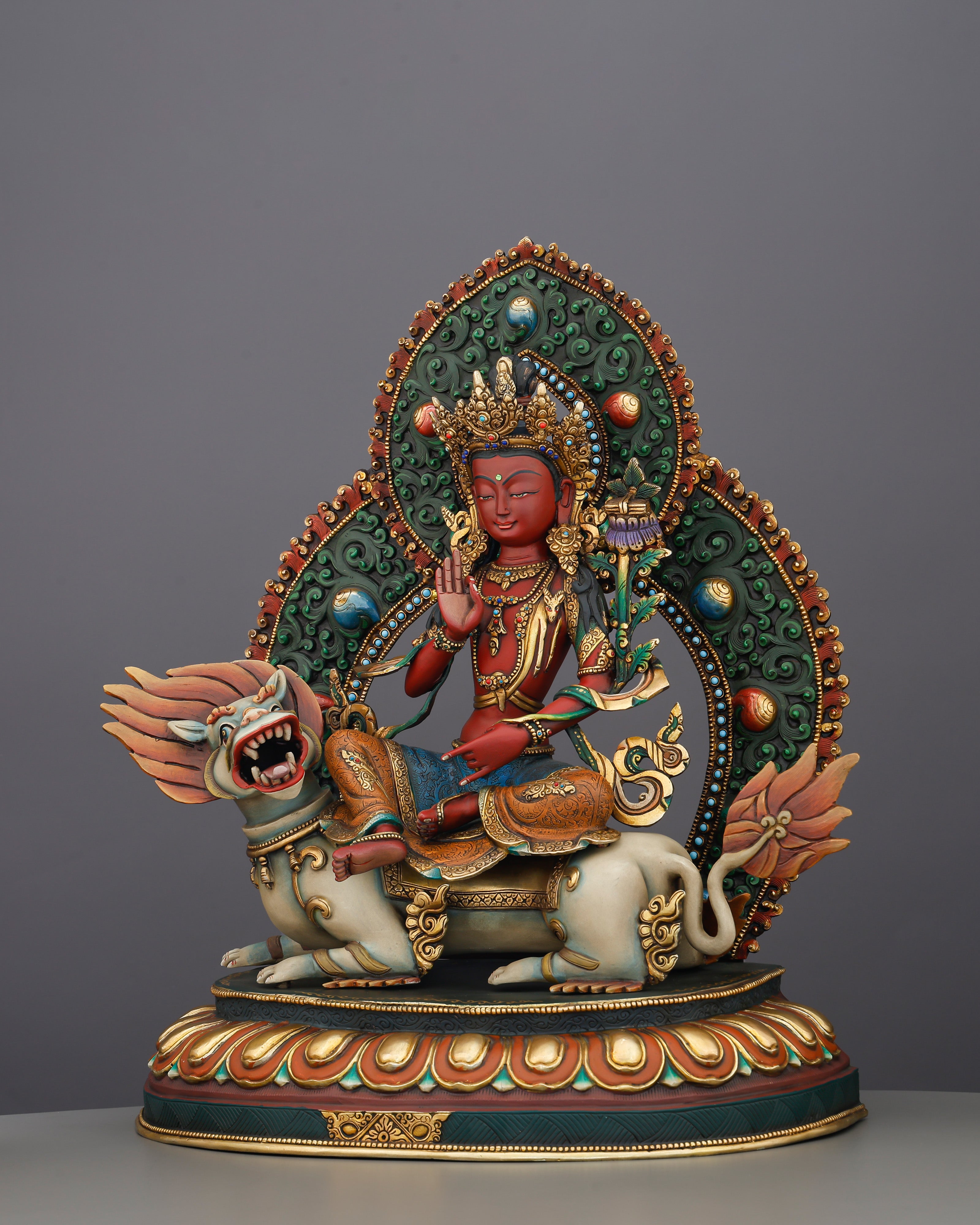 The Lion's Roar of Compassion | Simhanada Lokeshvara Statue That Heals, Protects, and Illuminates
