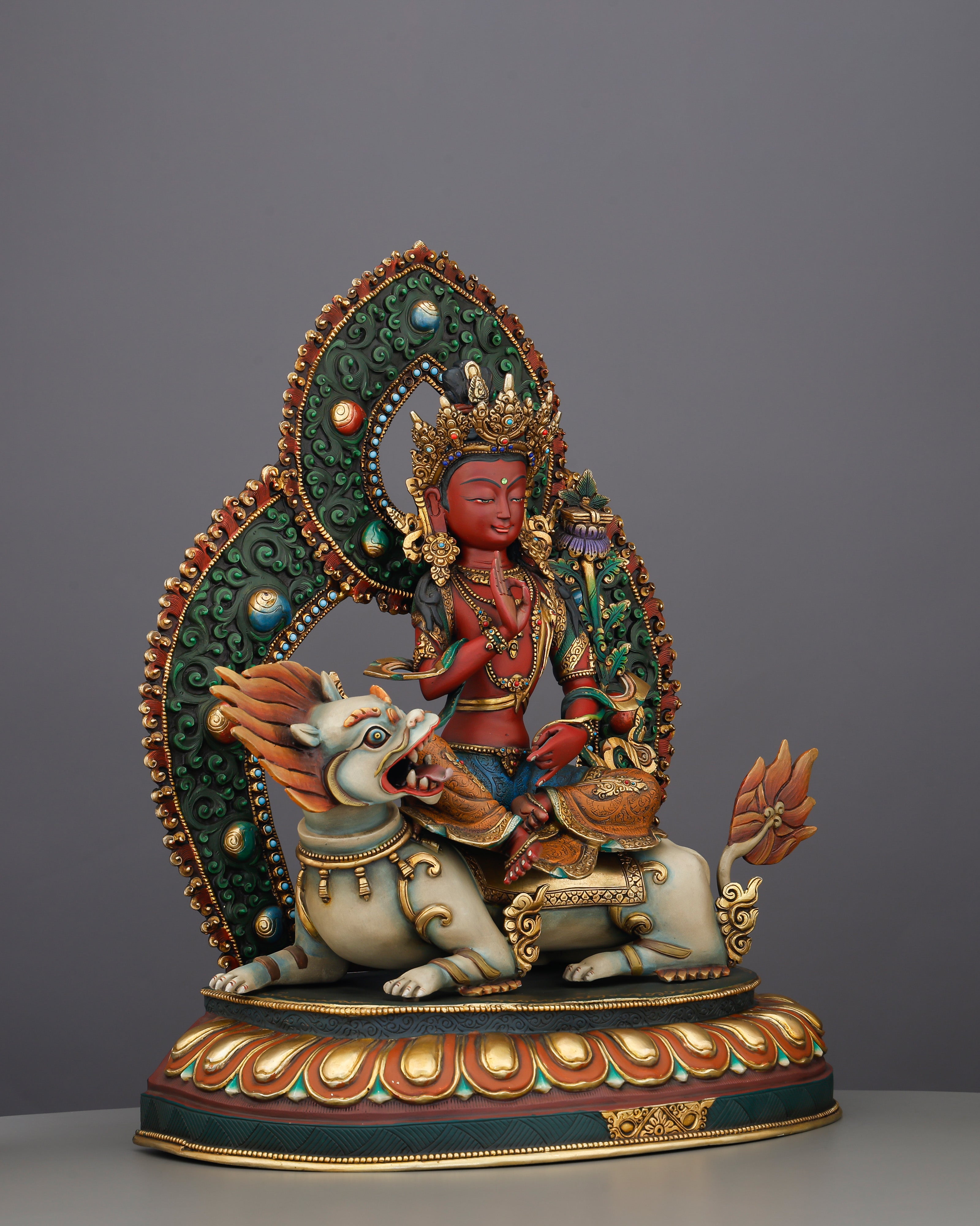The Lion's Roar of Compassion | Simhanada Lokeshvara Statue That Heals, Protects, and Illuminates
