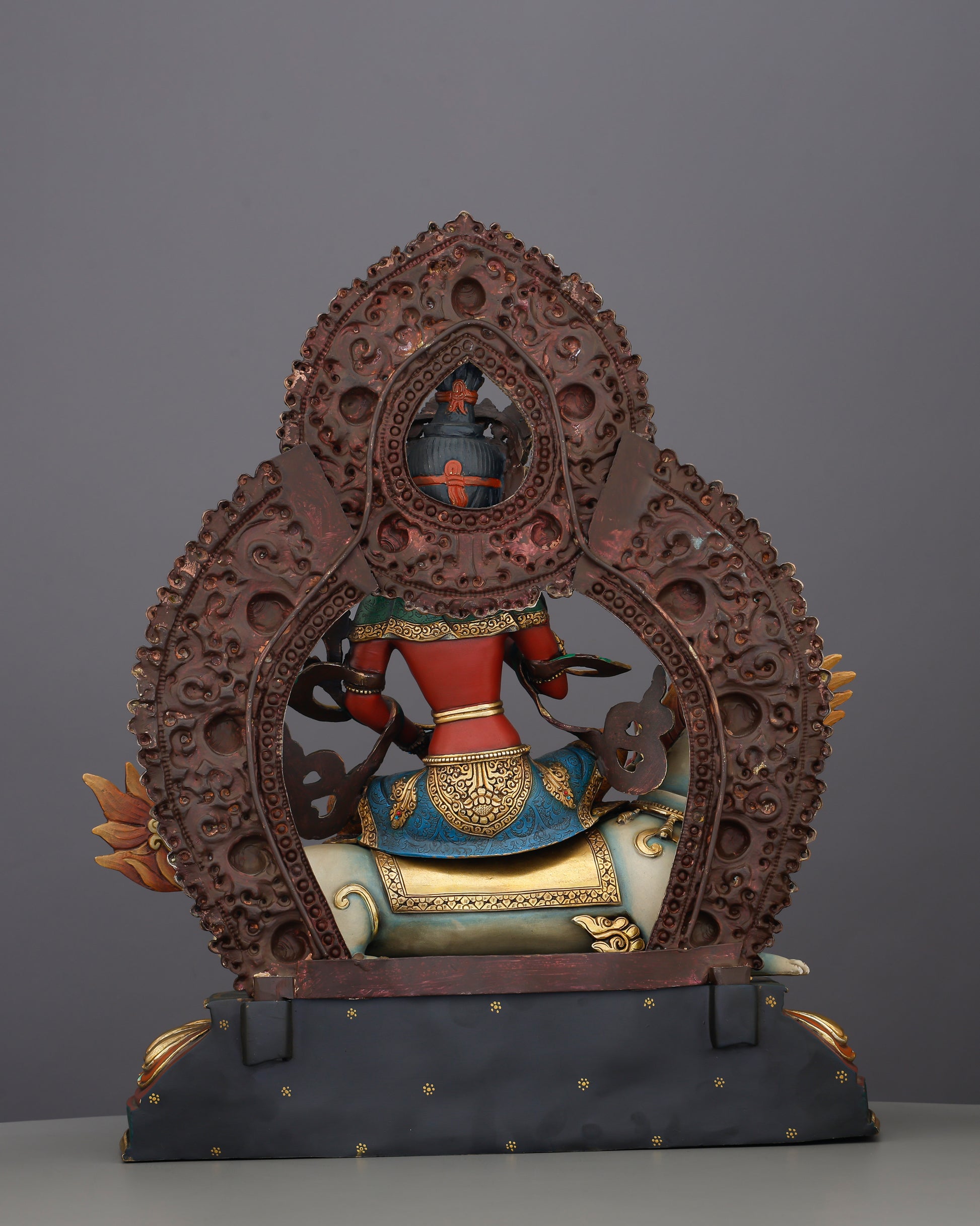 The Lion's Roar of Compassion | Simhanada Lokeshvara Statue That Heals, Protects, and Illuminates - Authentic Handcrafted Statue