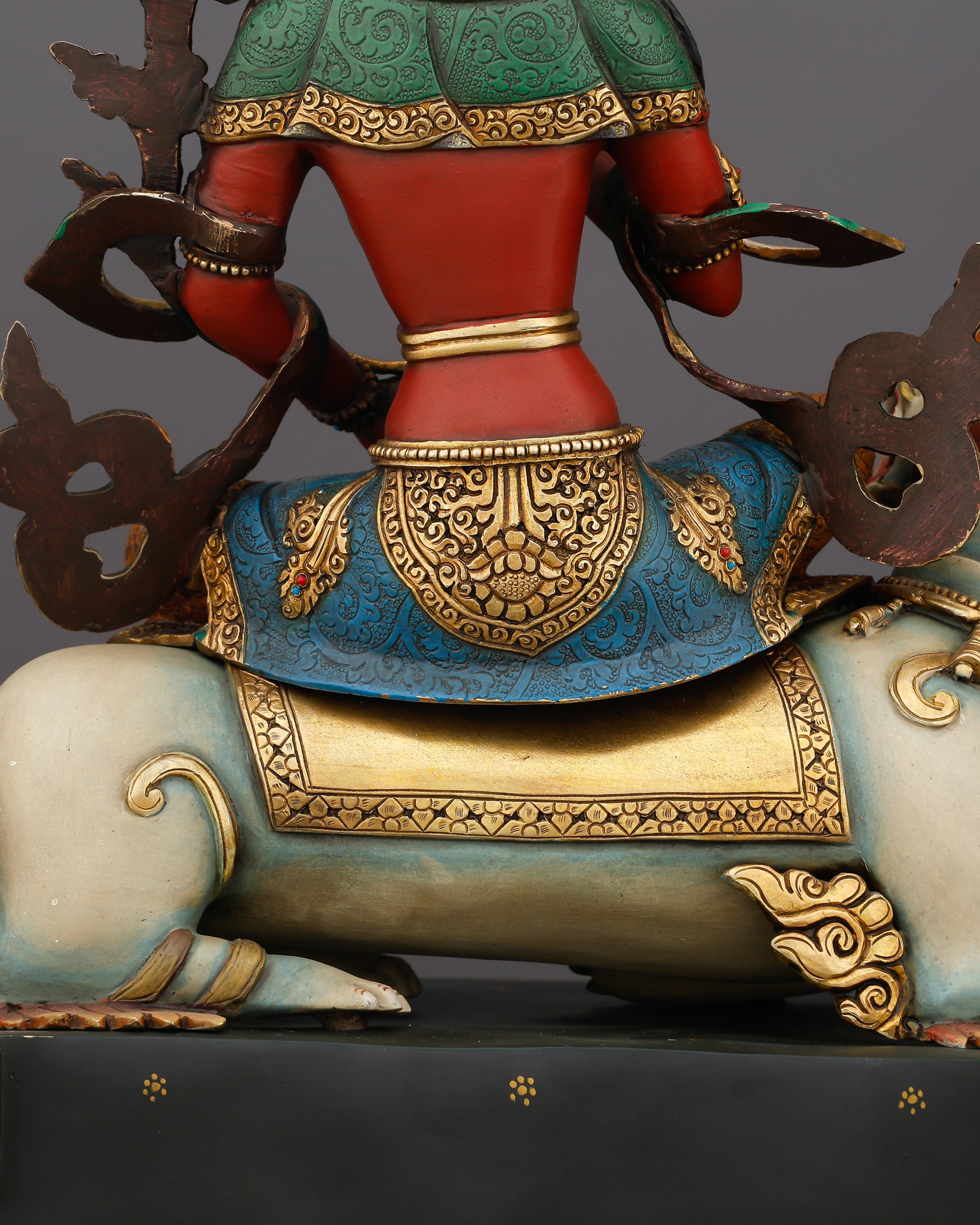 The Lion's Roar of Compassion | Simhanada Lokeshvara Statue That Heals, Protects, and Illuminates - Authentic Handcrafted Statue