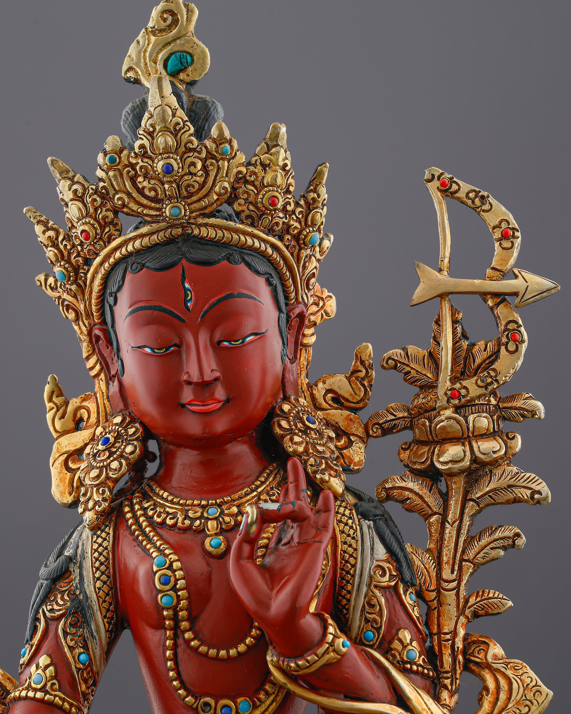 Crimson Fire of Compassion | Red Tara Statue That Magnetizes Love, Power, and Swift Liberation - Authentic Handcrafted Statue