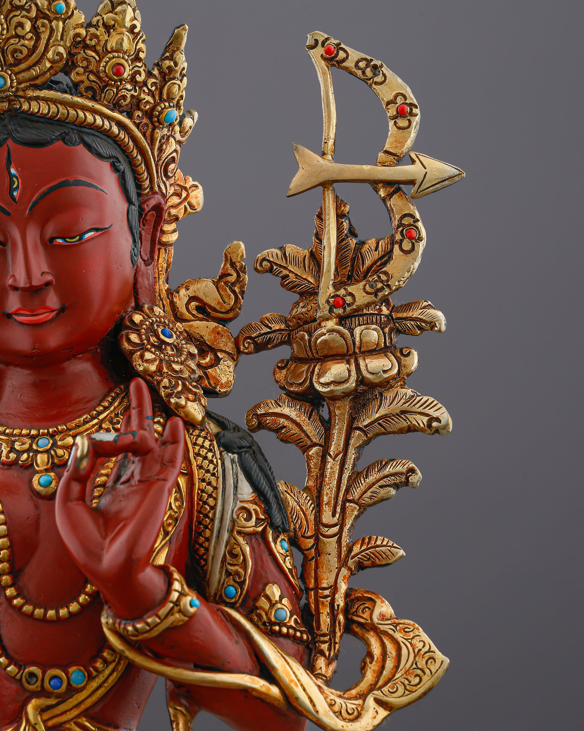 Crimson Fire of Compassion | Red Tara Statue That Magnetizes Love, Power, and Swift Liberation - Authentic Handcrafted Statue