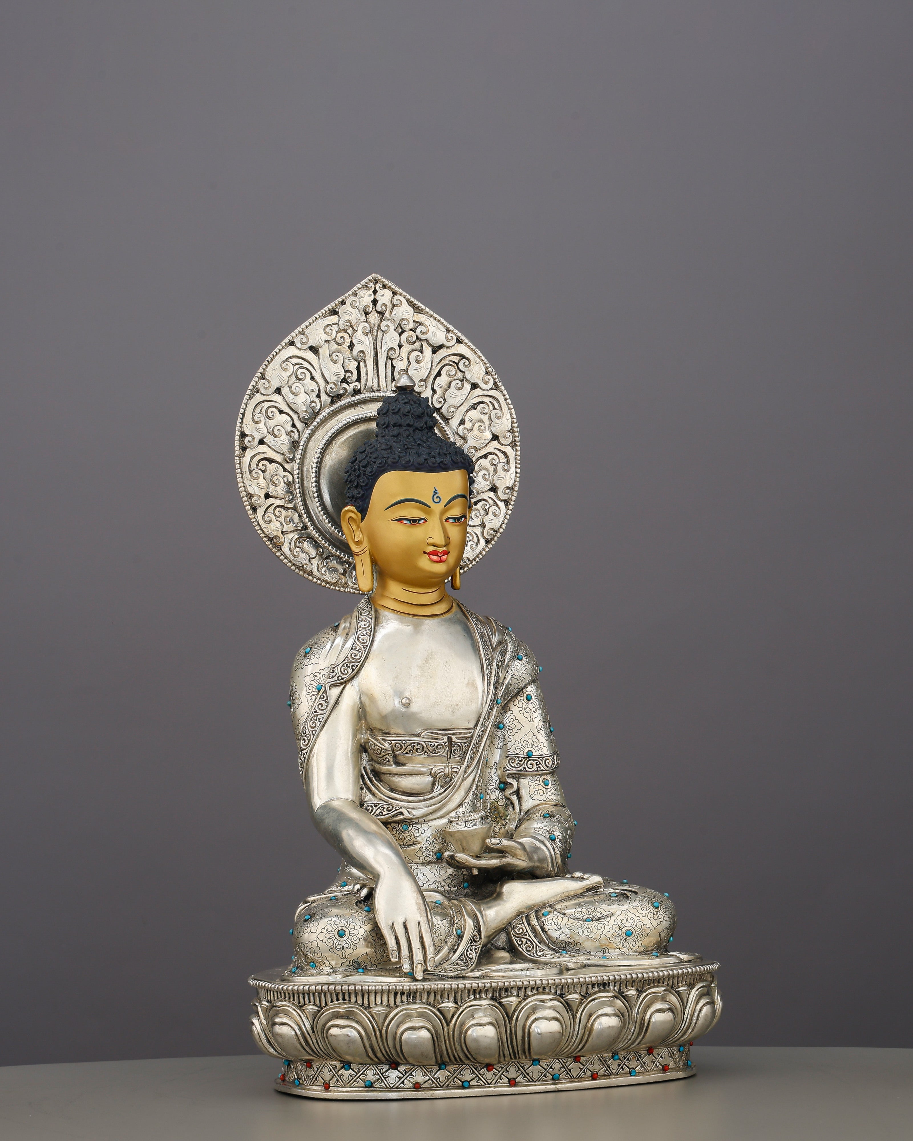 Sakyamuni Buddha Statue | Timeless Enlightenment in Moonlit Splendor