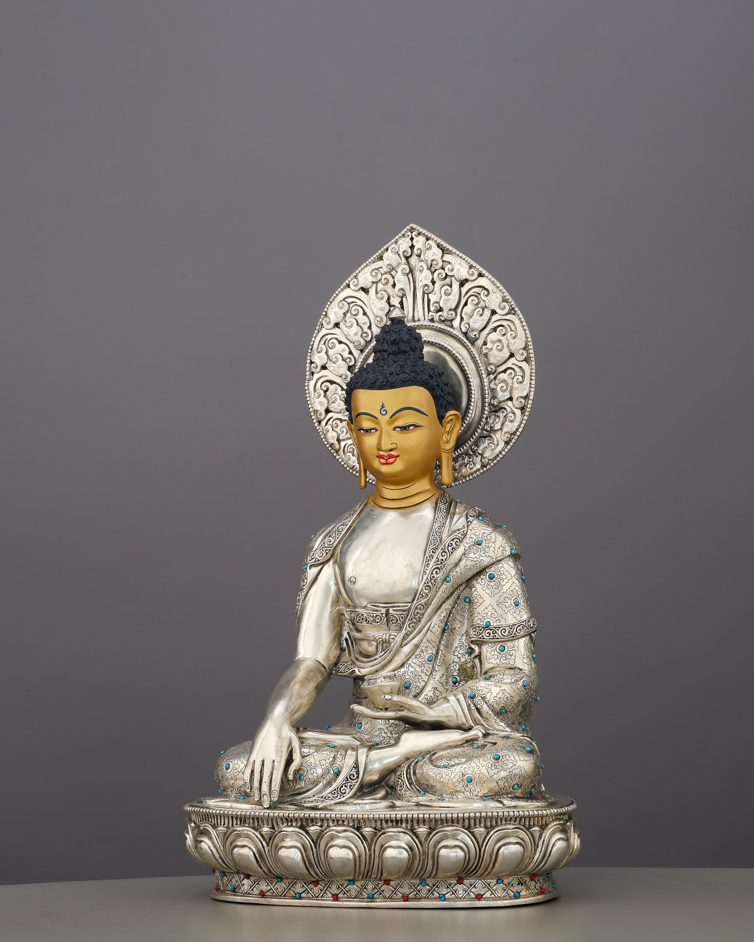 Sakyamuni Buddha Statue | Timeless Enlightenment in Moonlit Splendor