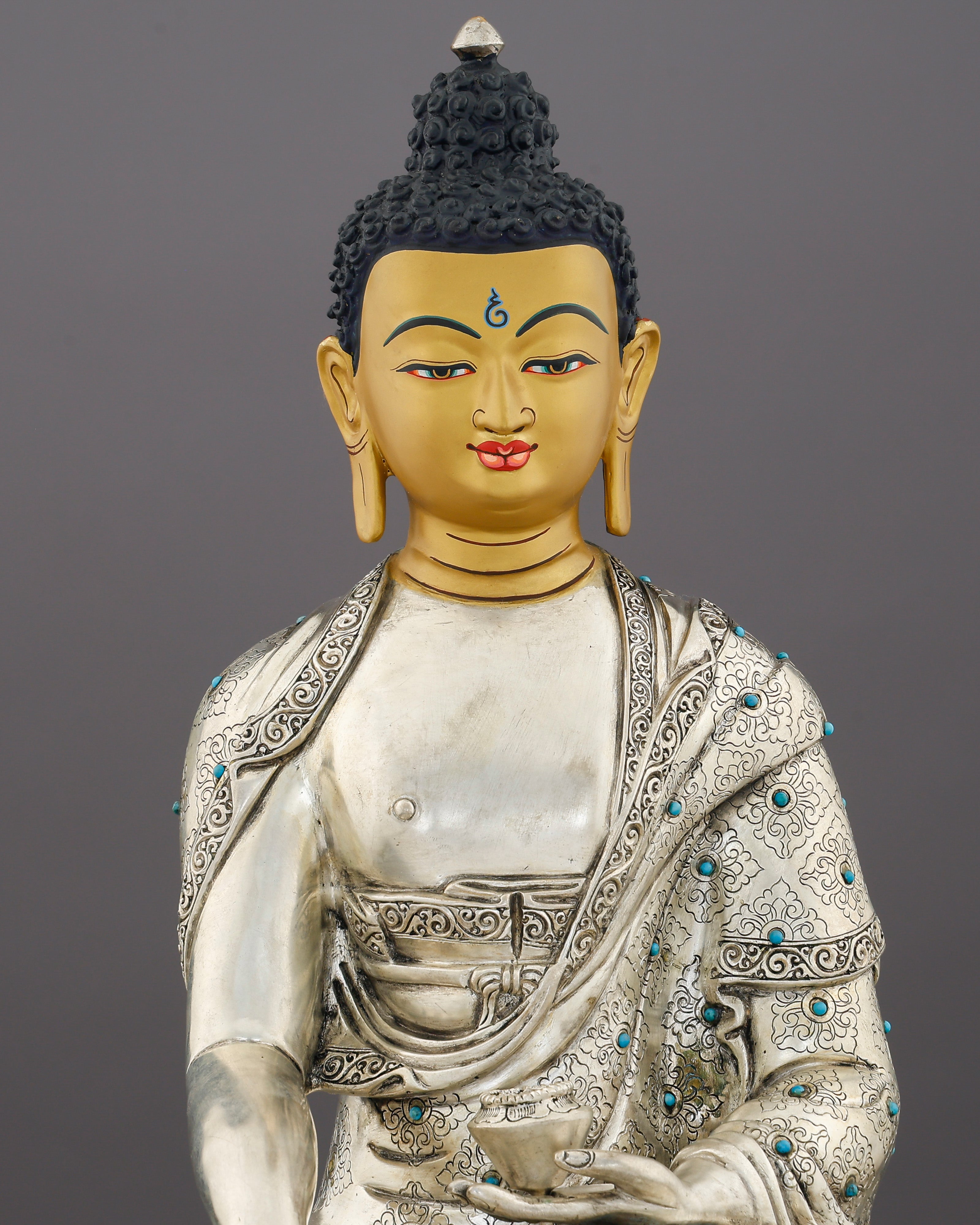 Sakyamuni Buddha Statue | Timeless Enlightenment in Moonlit Splendor