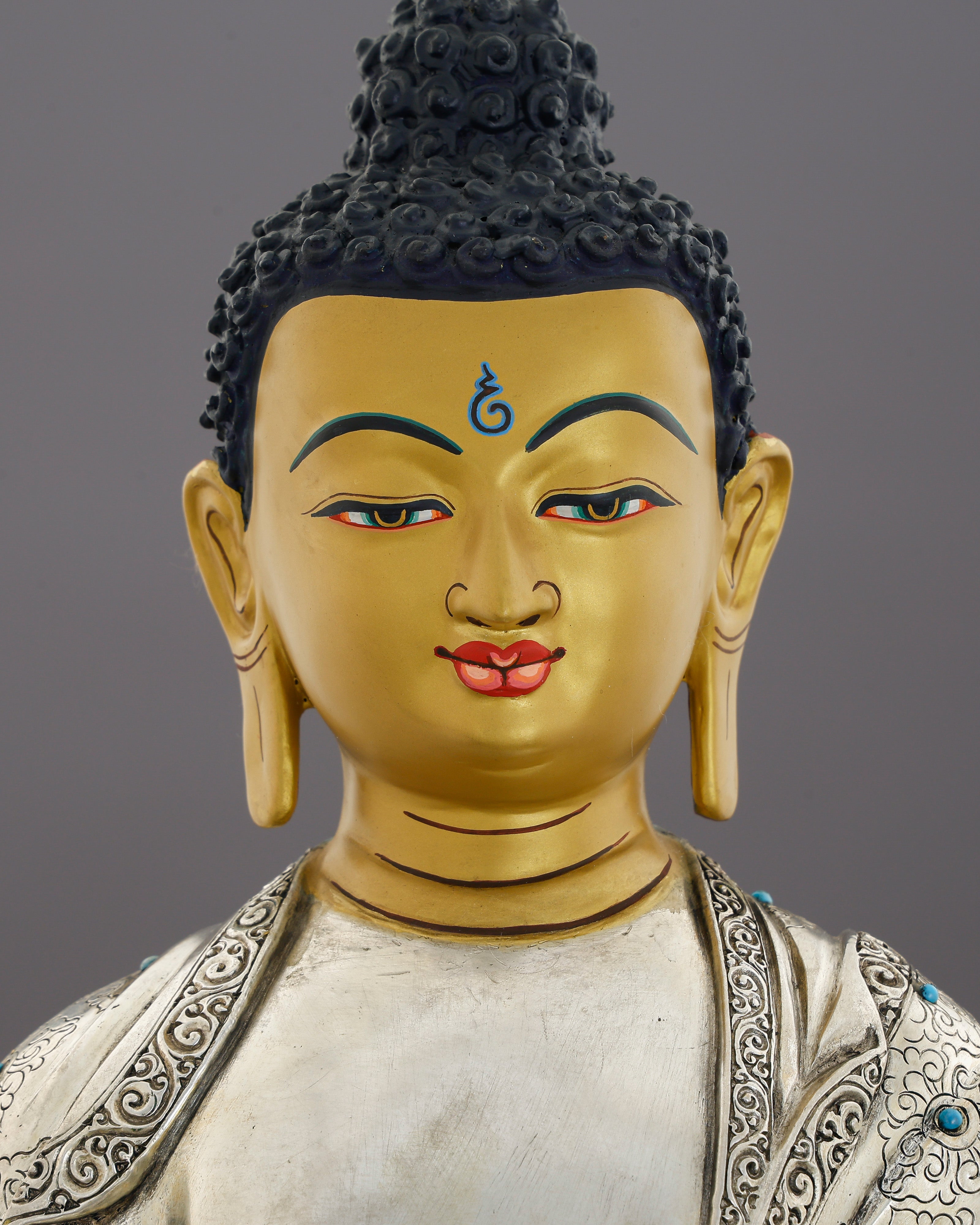 Sakyamuni Buddha Statue | Timeless Enlightenment in Moonlit Splendor