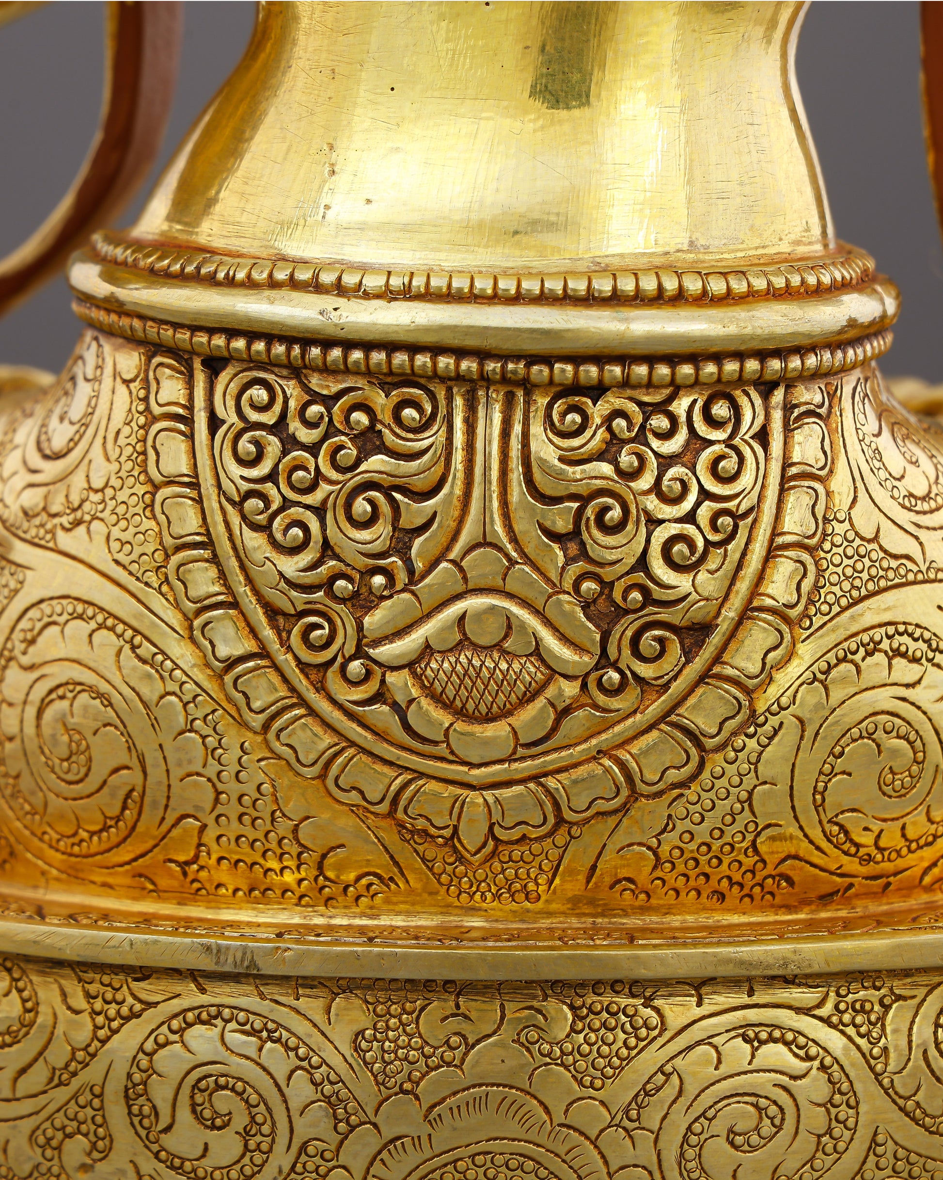 Blade of Brilliance | Gold-Gilded Manjushri Statue - Authentic Handcrafted Statue