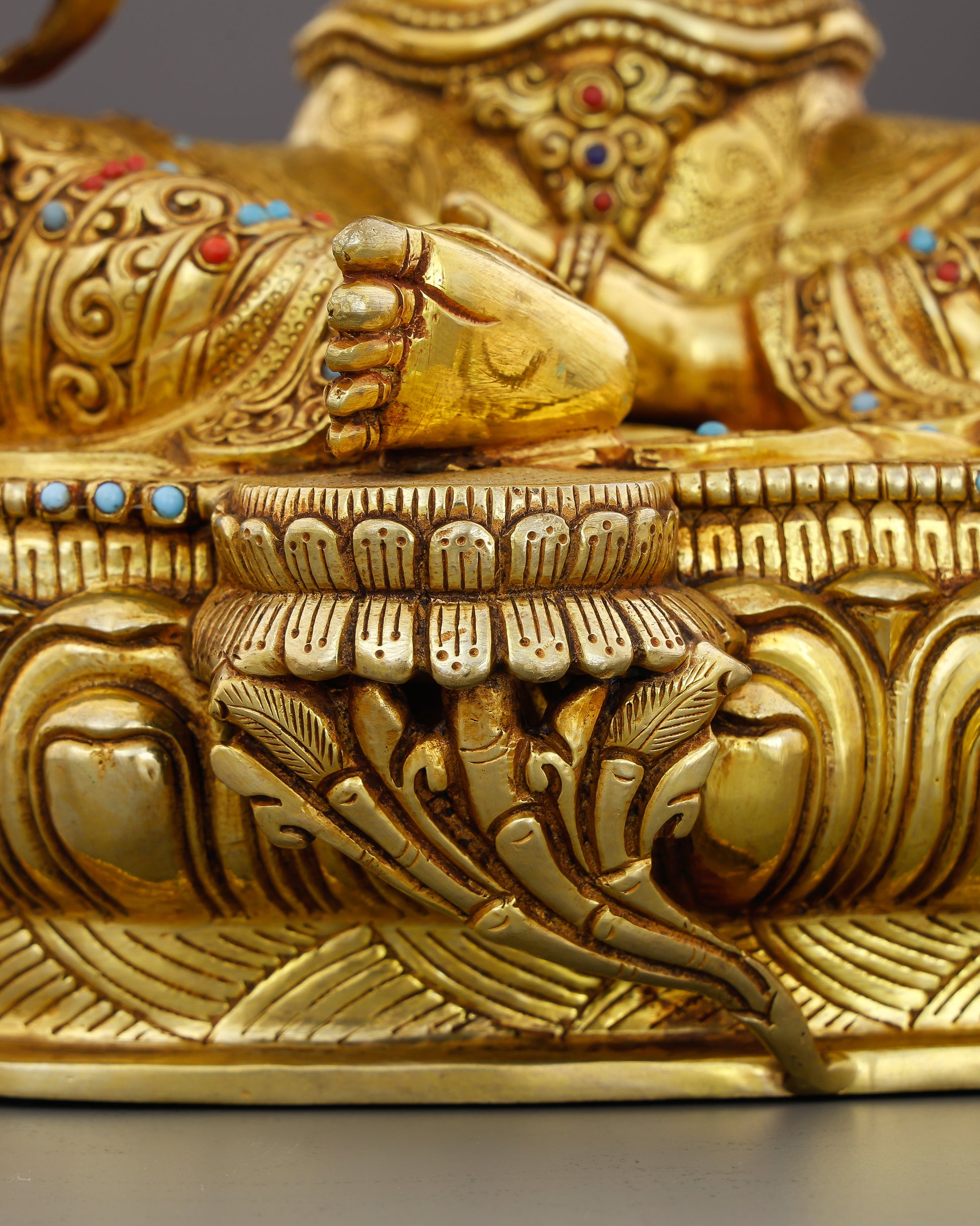 Swift as a Heartbeat, Bright as Gold | Green Tara Statue - Authentic Handcrafted Statue