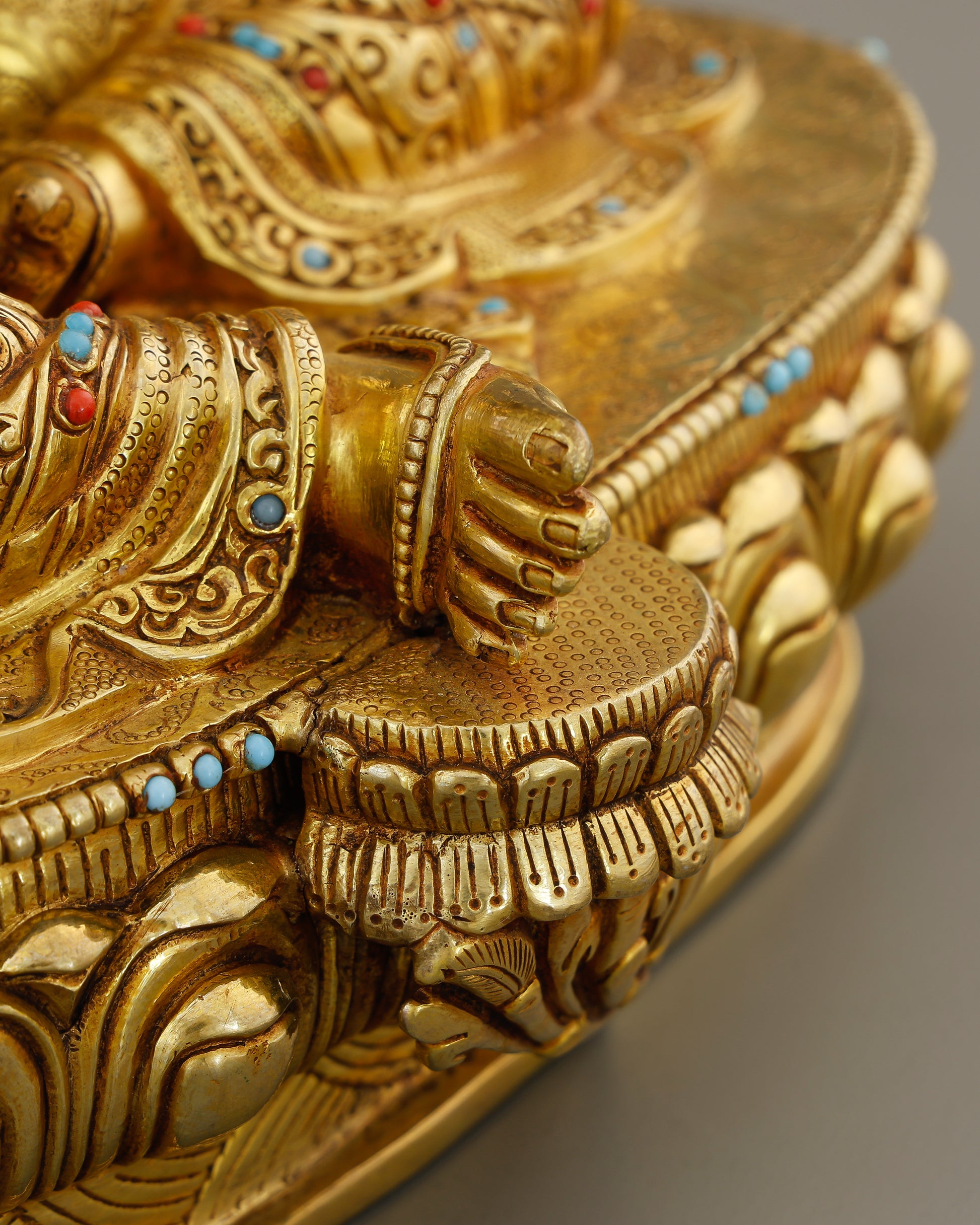 Swift as a Heartbeat, Bright as Gold | Green Tara Statue - Authentic Handcrafted Statue