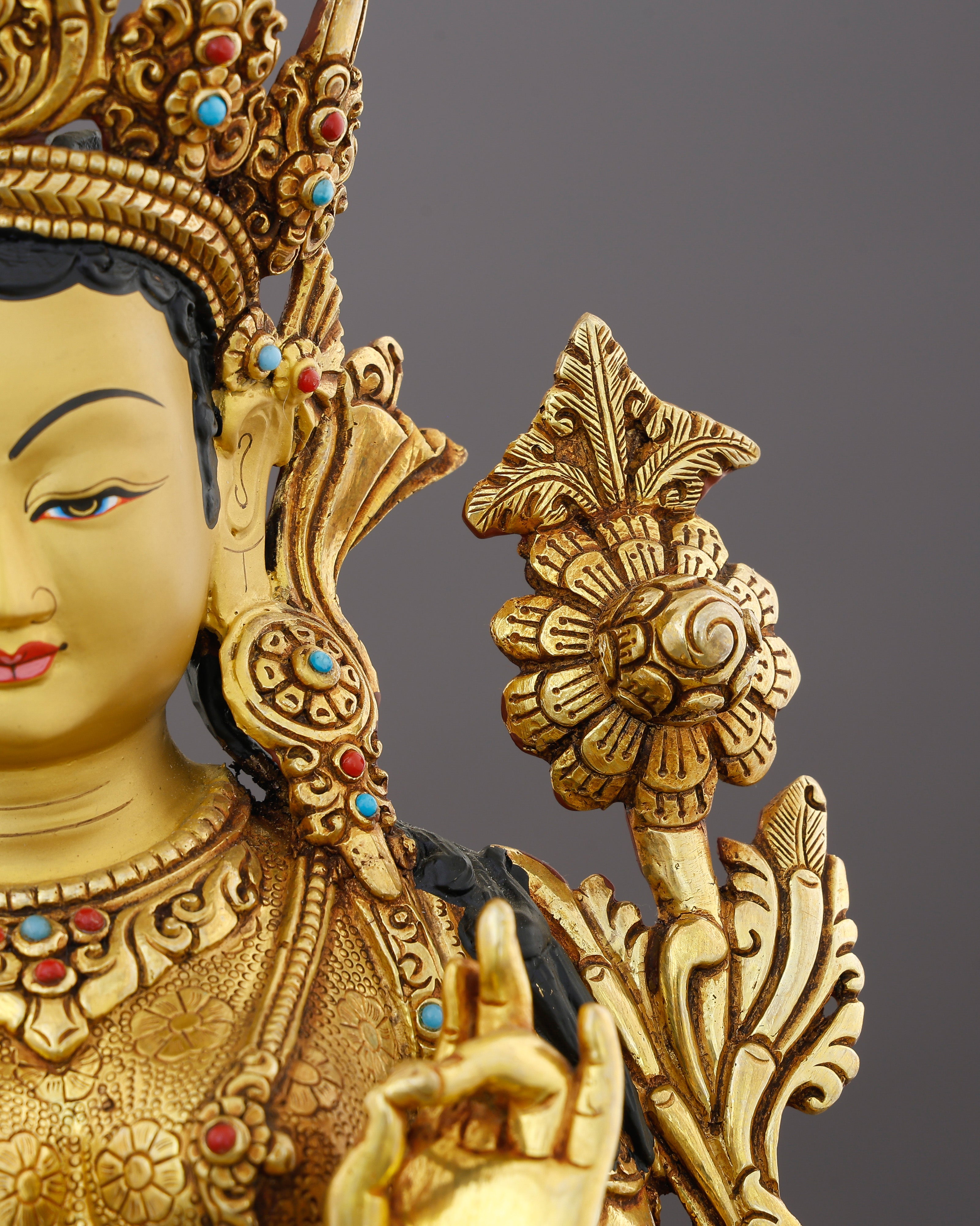 Swift as a Heartbeat, Bright as Gold | Green Tara Statue