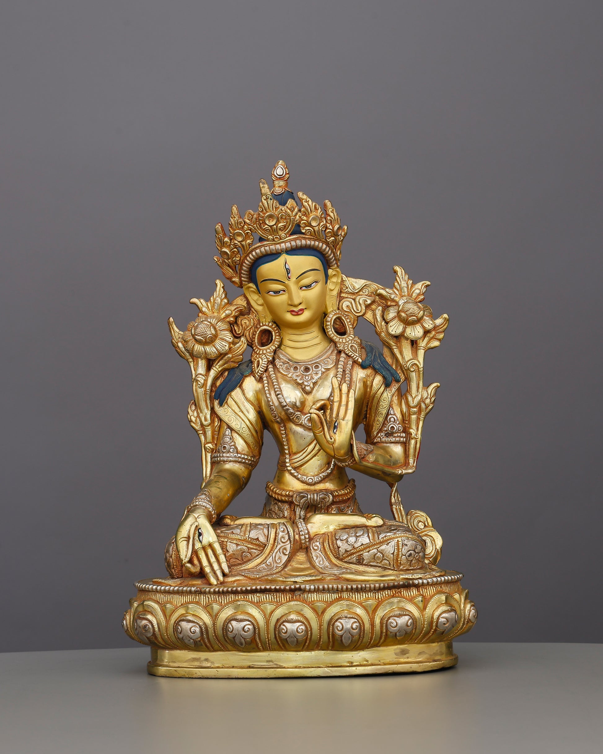 The White Tara Statue | Seven Eyes of Compassion - Authentic Handcrafted Statue