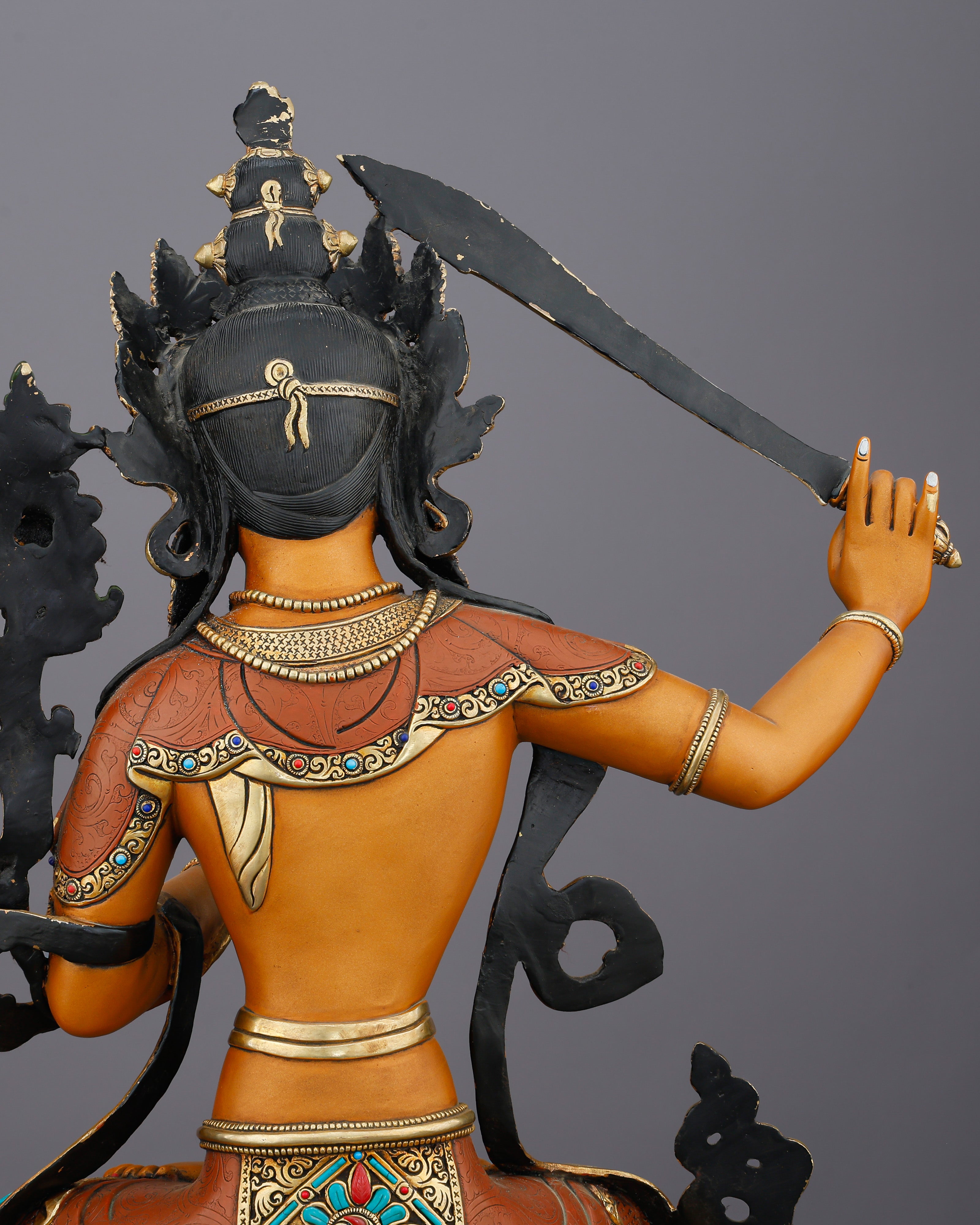 Raise the Sword of Wisdom | Manjushri Statue, Handcrafted In Nepal