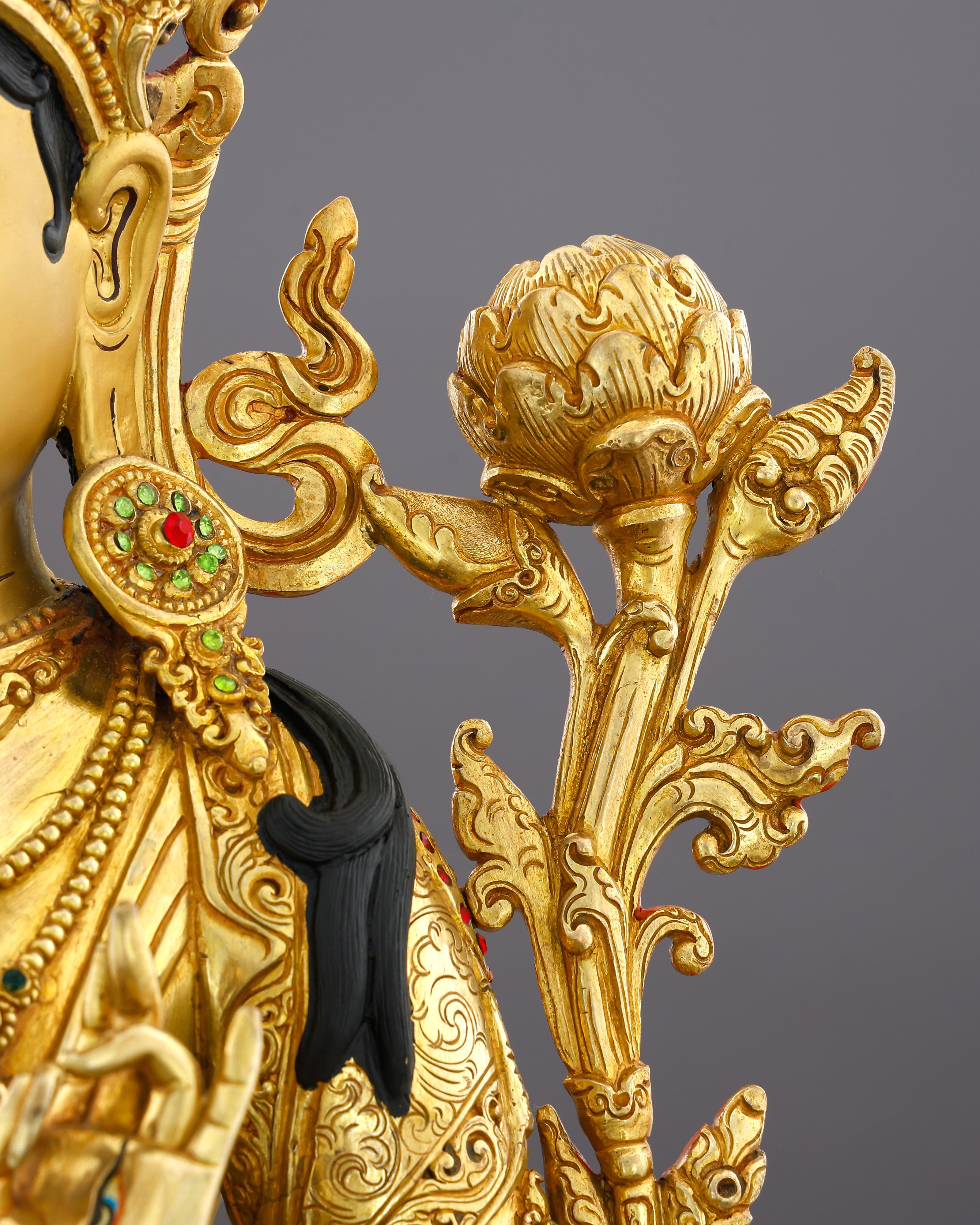 Pure Gold, Eternal Grace | White Tara Statue