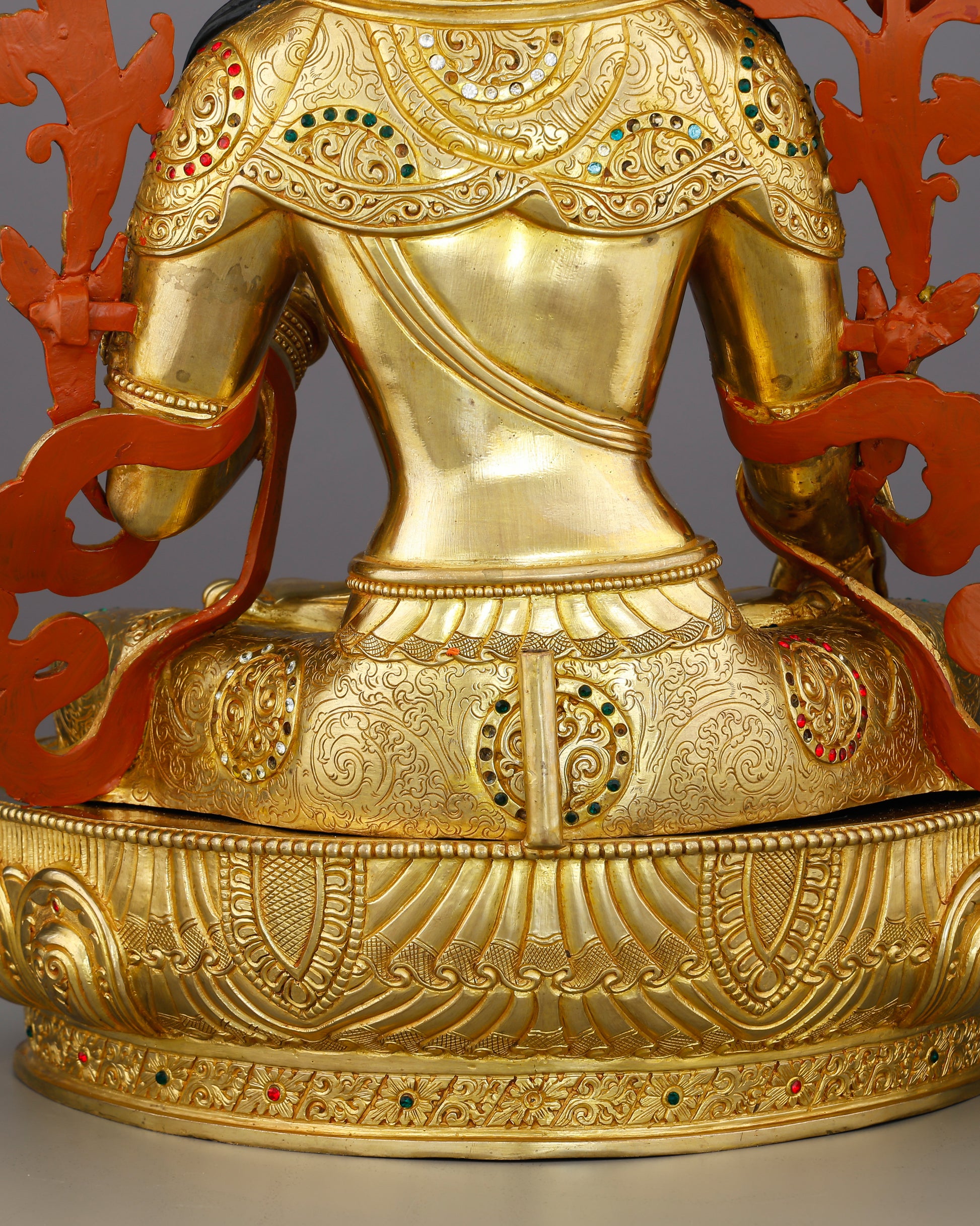 Pure Gold, Eternal Grace | White Tara Statue - Authentic Handcrafted Statue