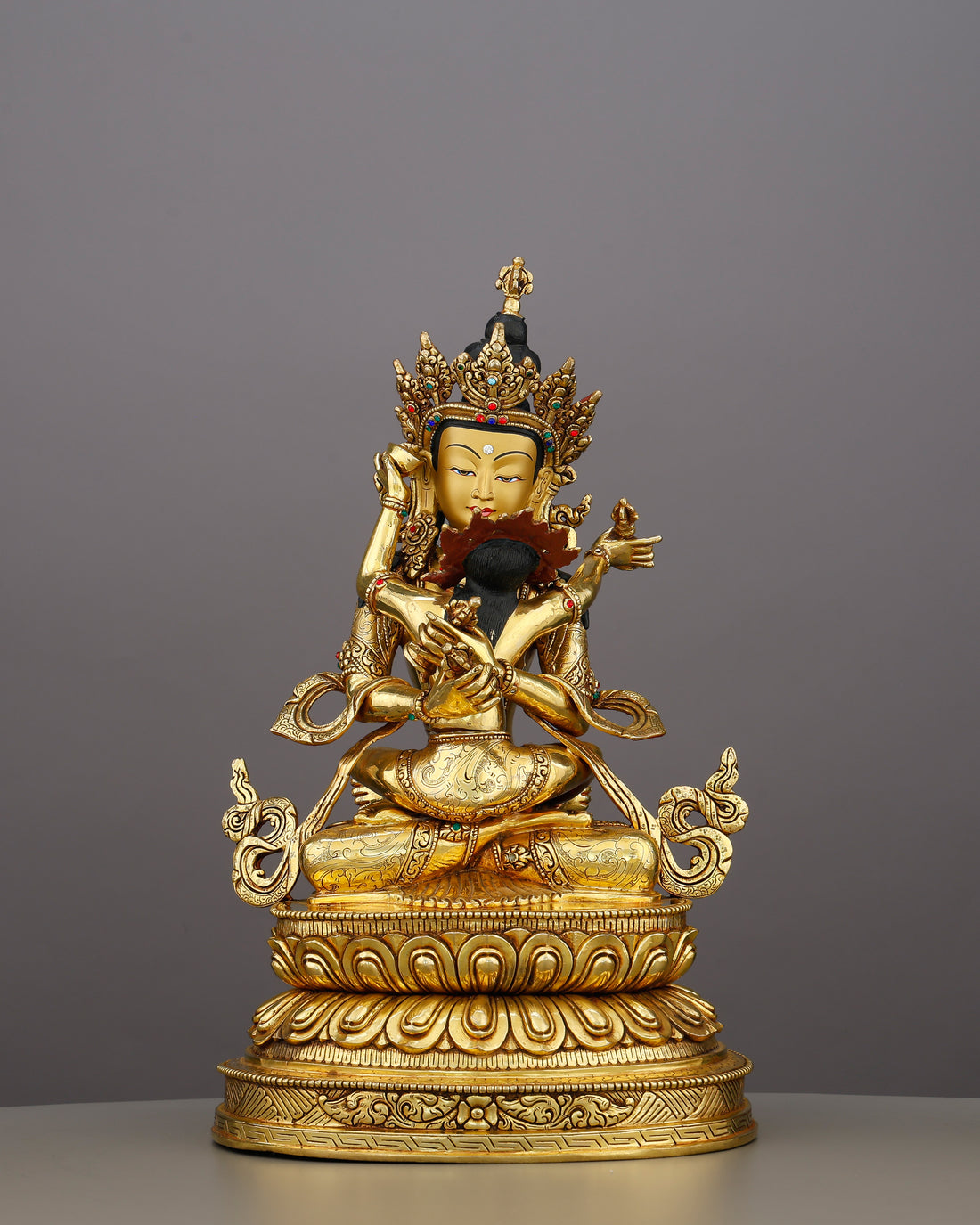 Two Becomes One | Vajradhara Shakti Statue That Embodies the Sacred Union of Wisdom and Bliss - Handcrafted Buddhist Statue